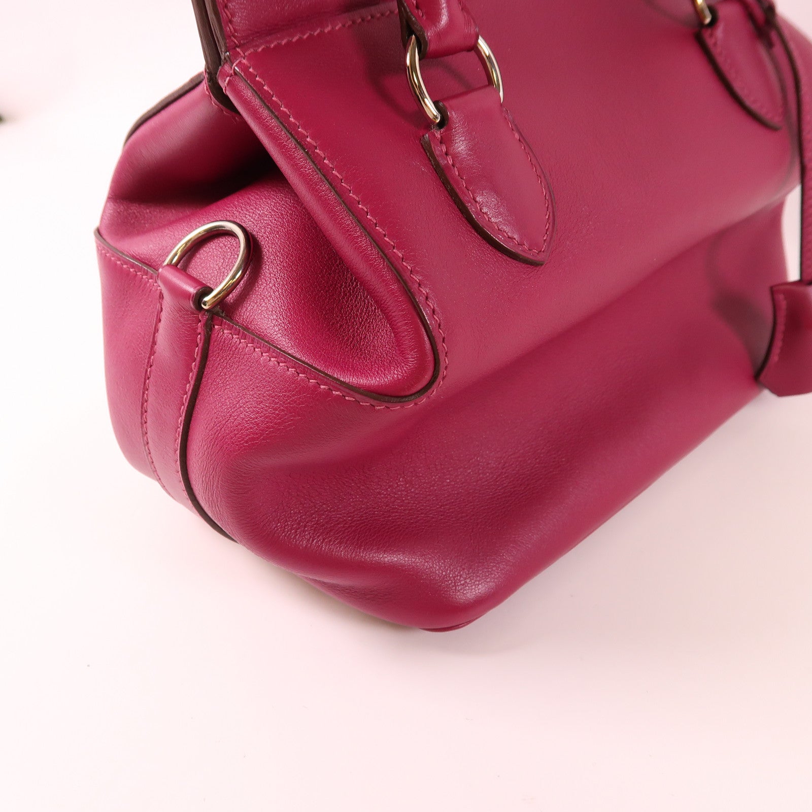 HERMES Evercolor皮革Tool Box 20手挽肩背兩用袋L3 Rose Purple