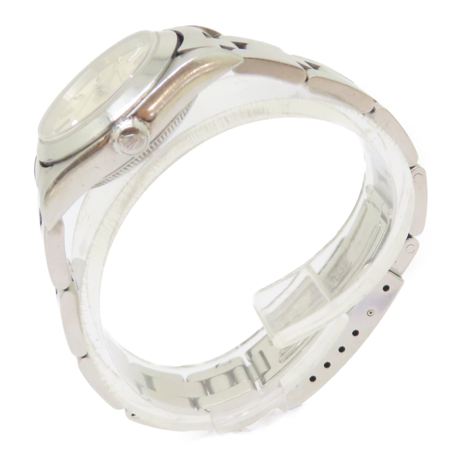 ROLEX Oyster Perpetual不鏽鋼手錶自動機芯白色