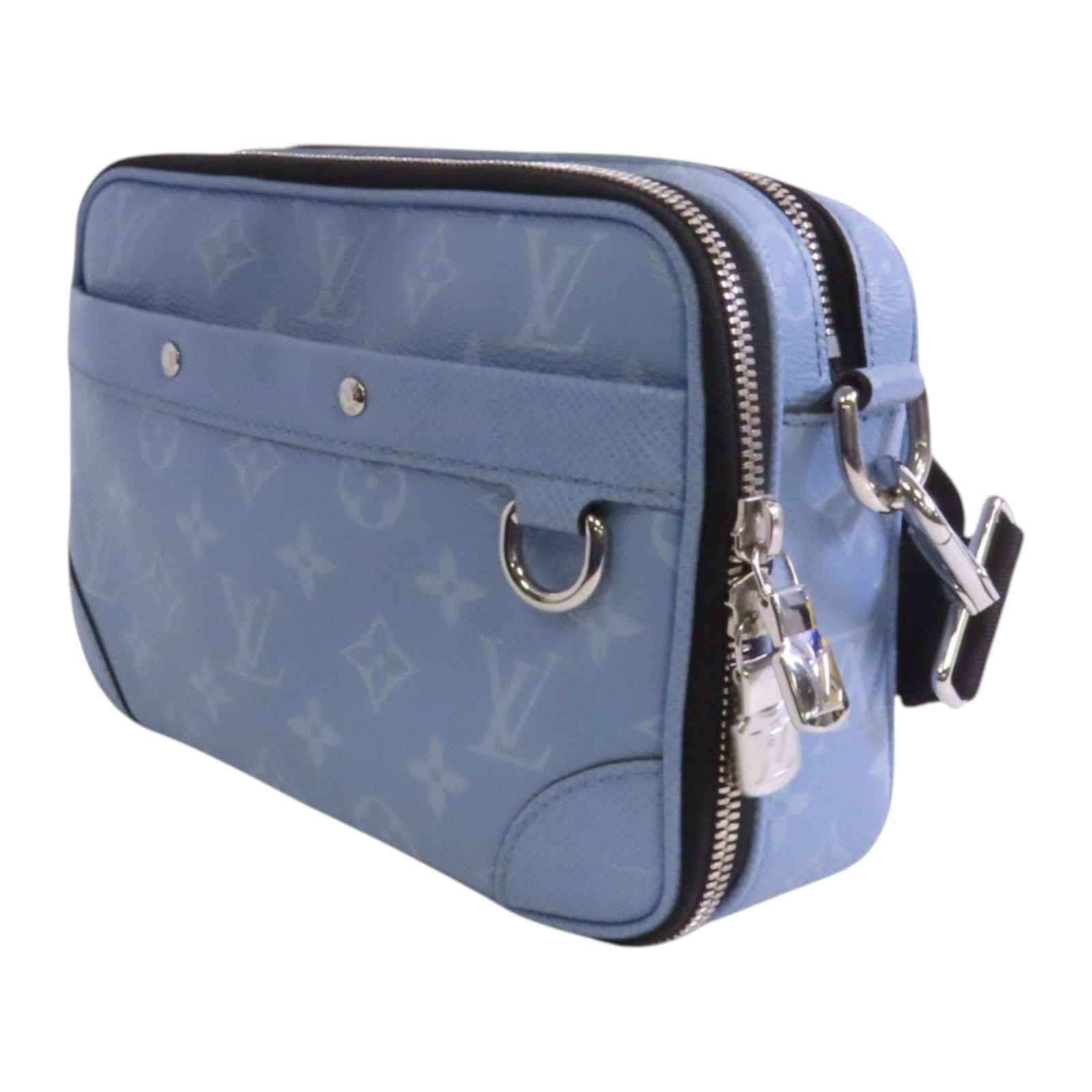 LOUIS VUITTON Monogram Aplha銀扣肩背袋