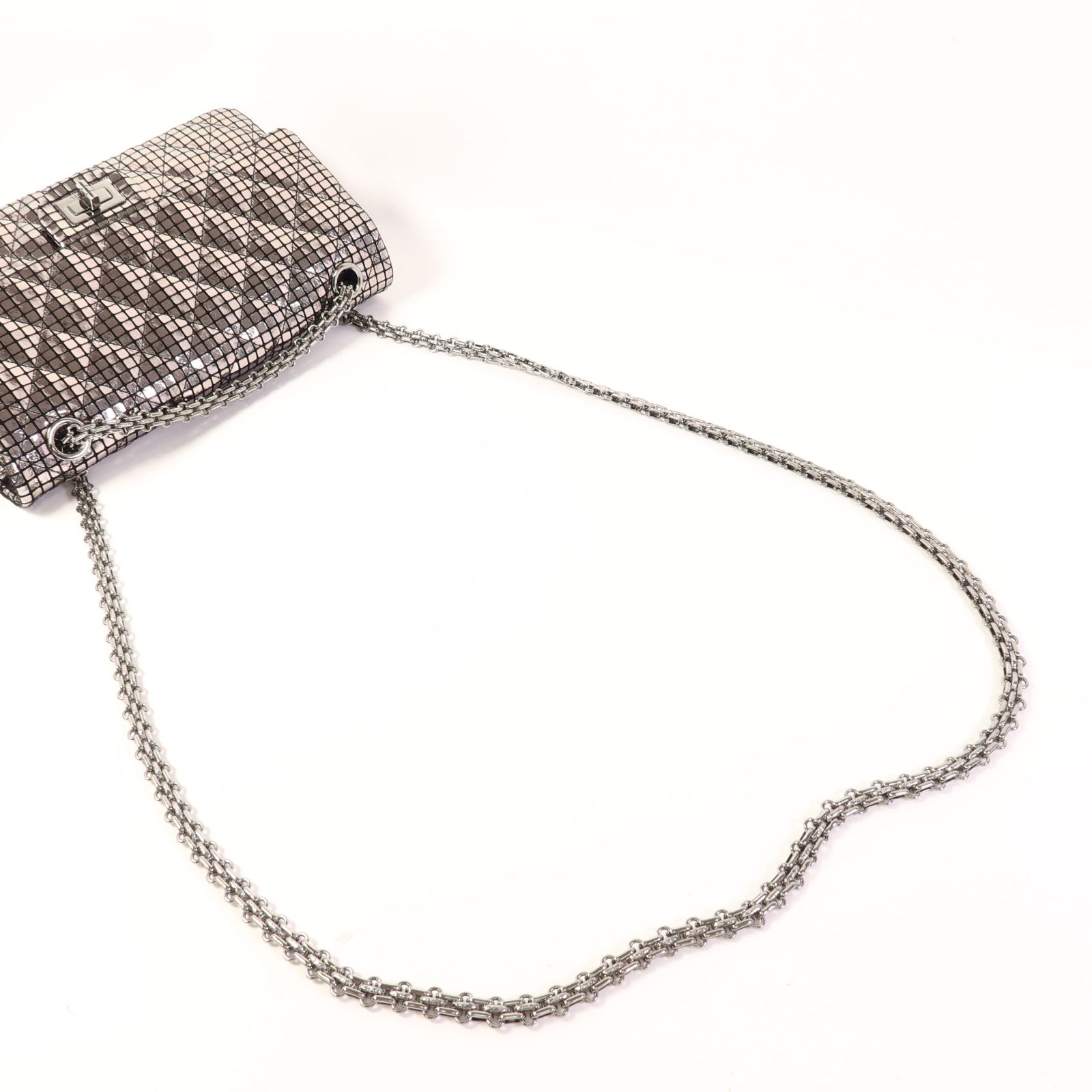 CHANEL Quilted Suede Chain Shoulder Bag鏈帶肩背袋