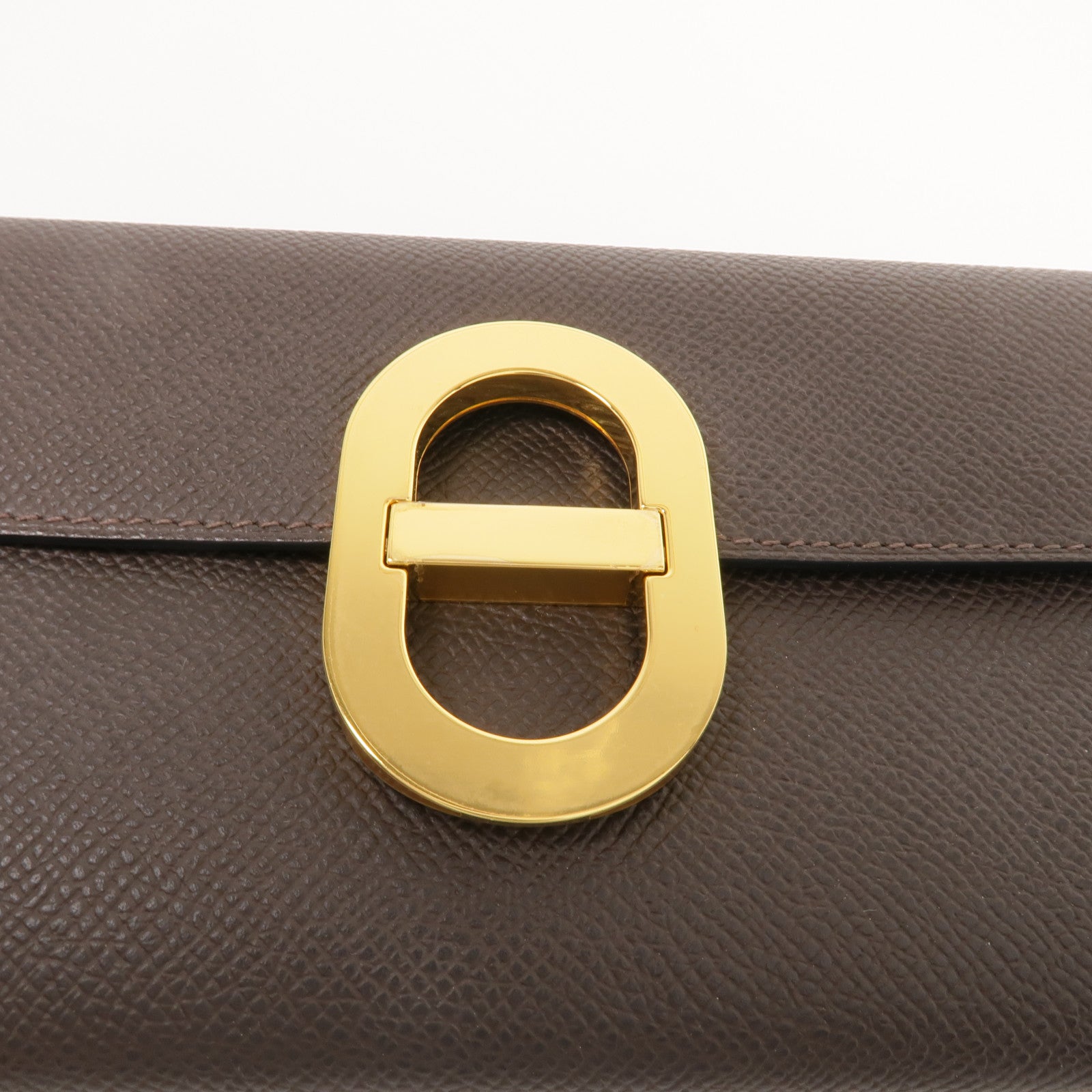 HERMES 【激減優惠】Epsom皮革Maillon To Go金扣肩背袋Ebene
