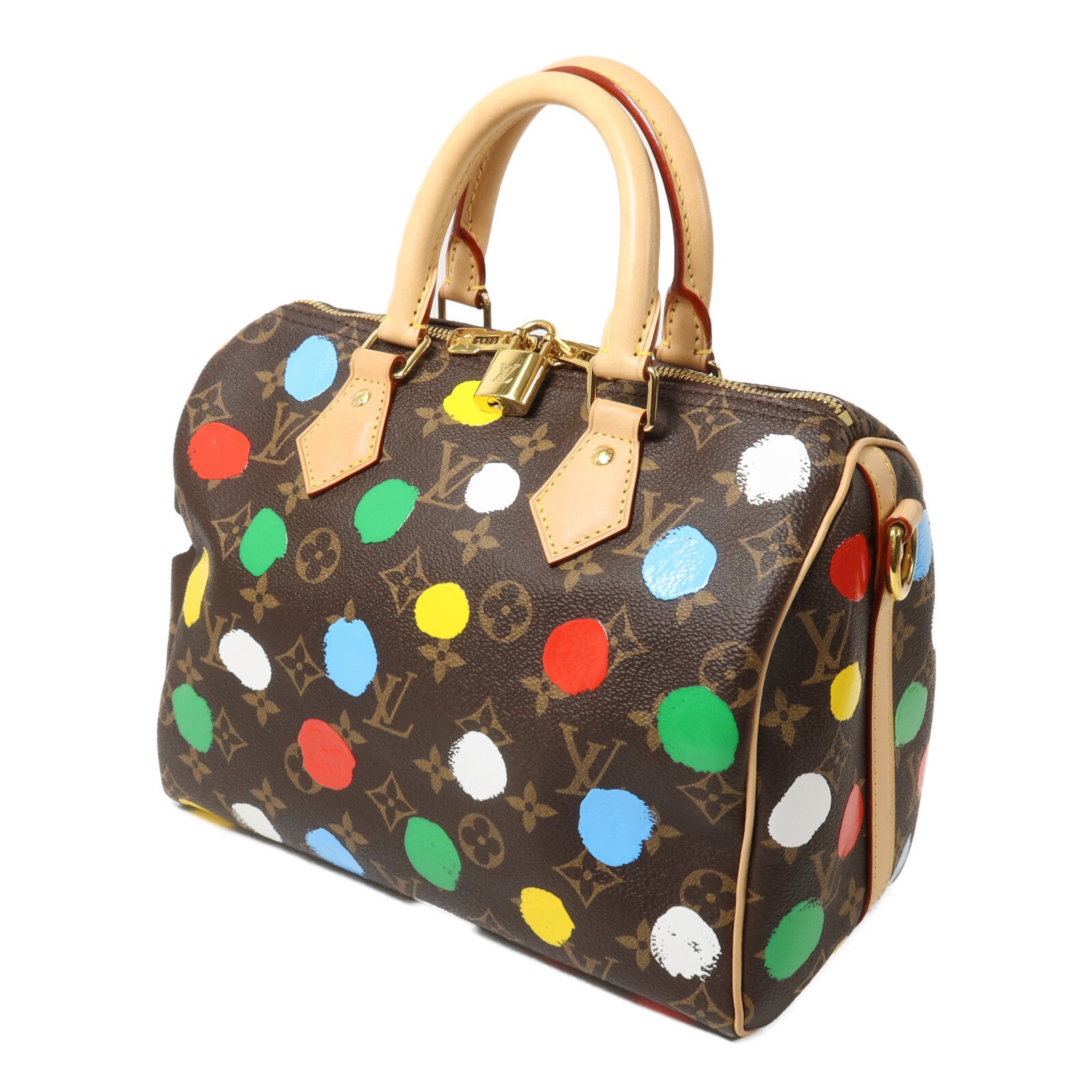 LOUIS VUITTON Monogram LV x YK Speedy Bandouliere 25手挽肩背兩用袋