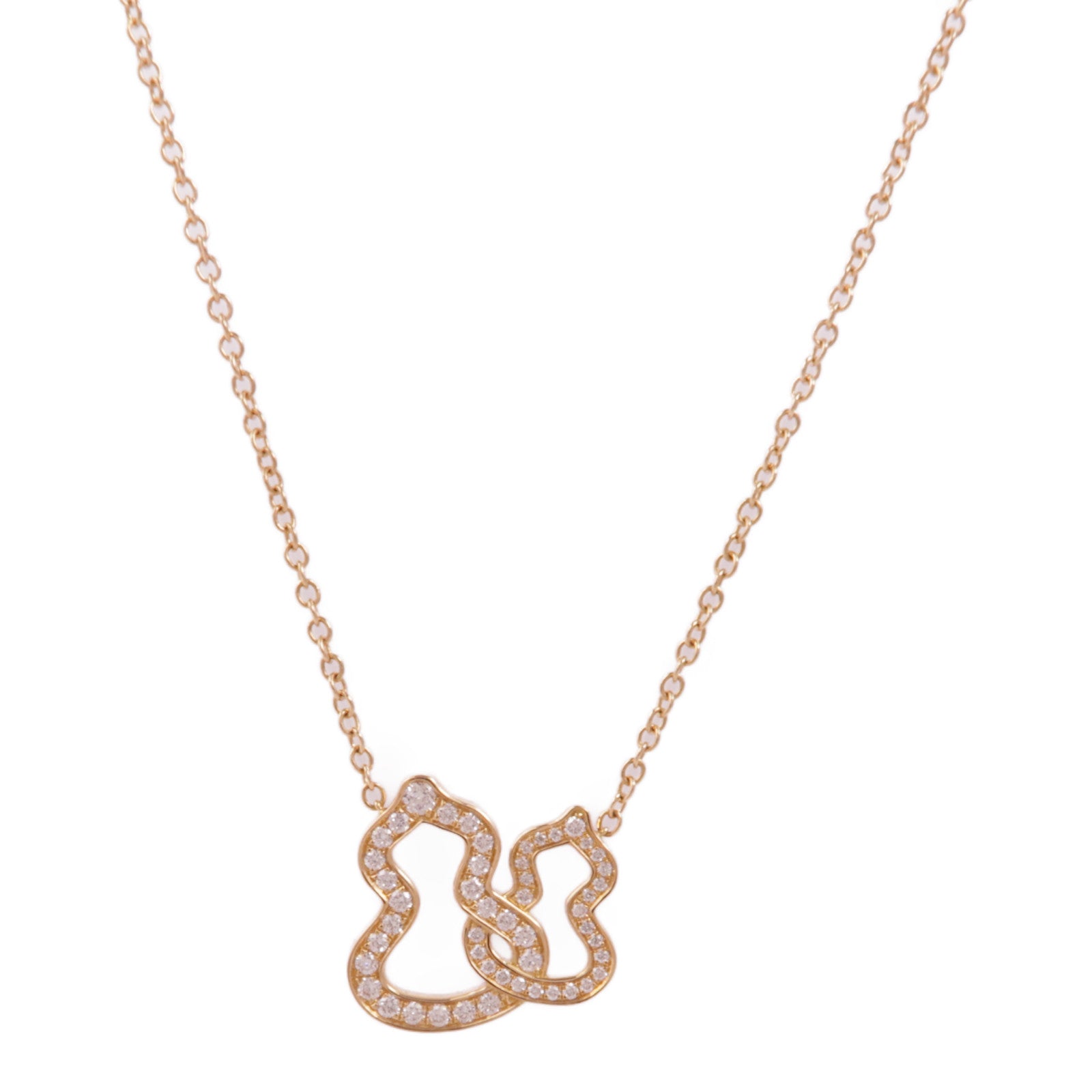 JEWELRY 18K黃金/鑽石Qeelin Wulu Petite Double Necklace項鍊