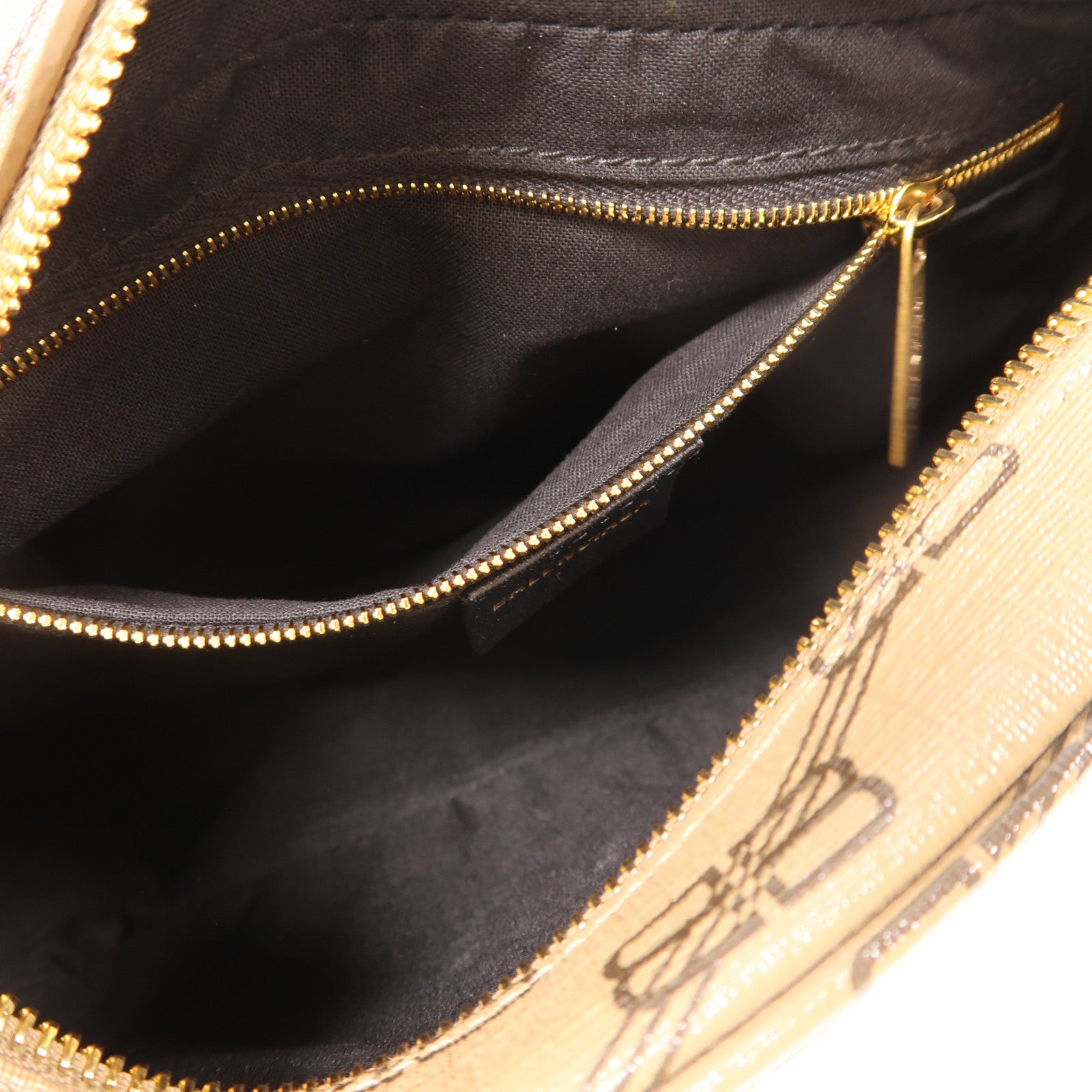 BALENCIAGA 塗層帆布Signature Small金扣肩背袋棕色