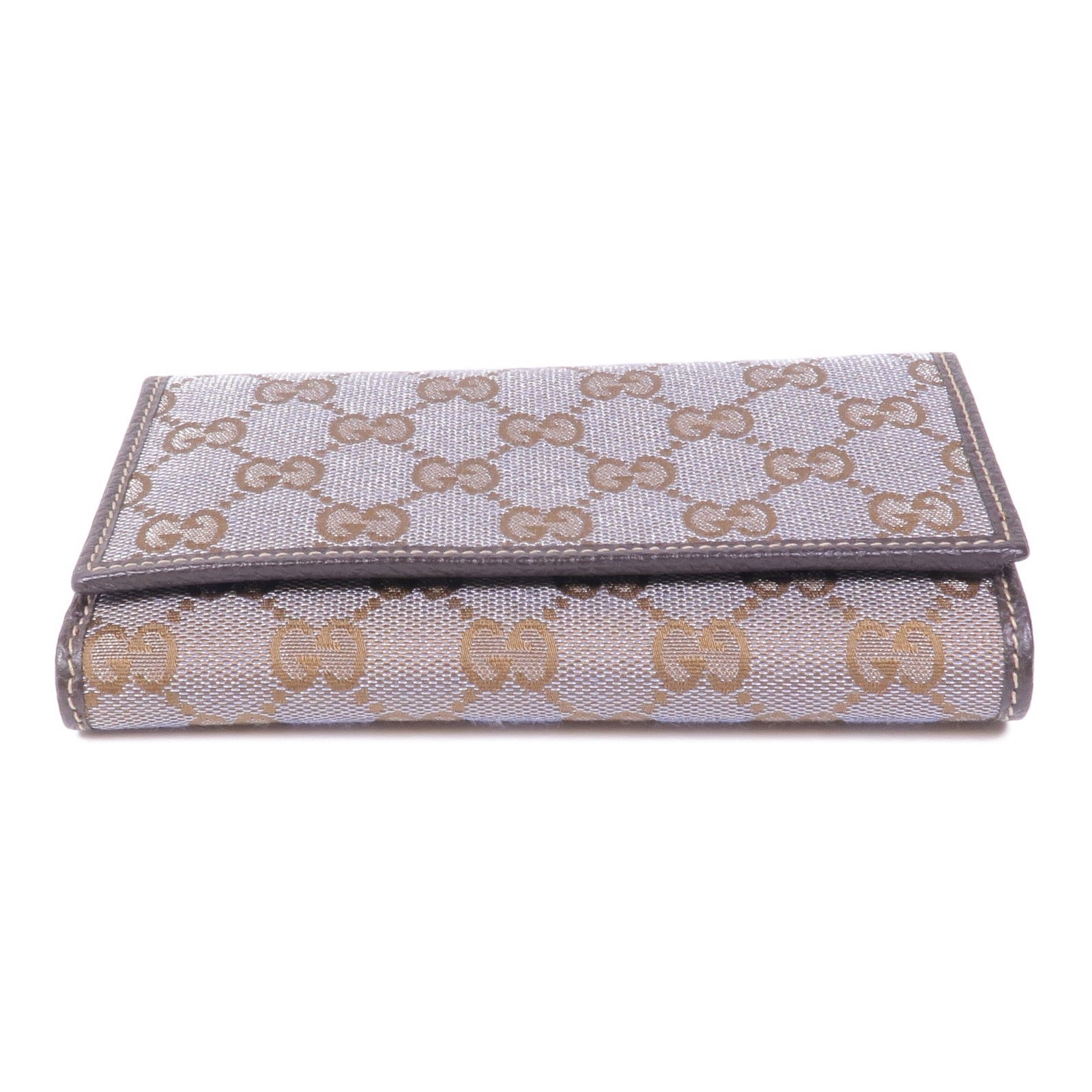 GUCCI 帆布Wallet金扣錢包