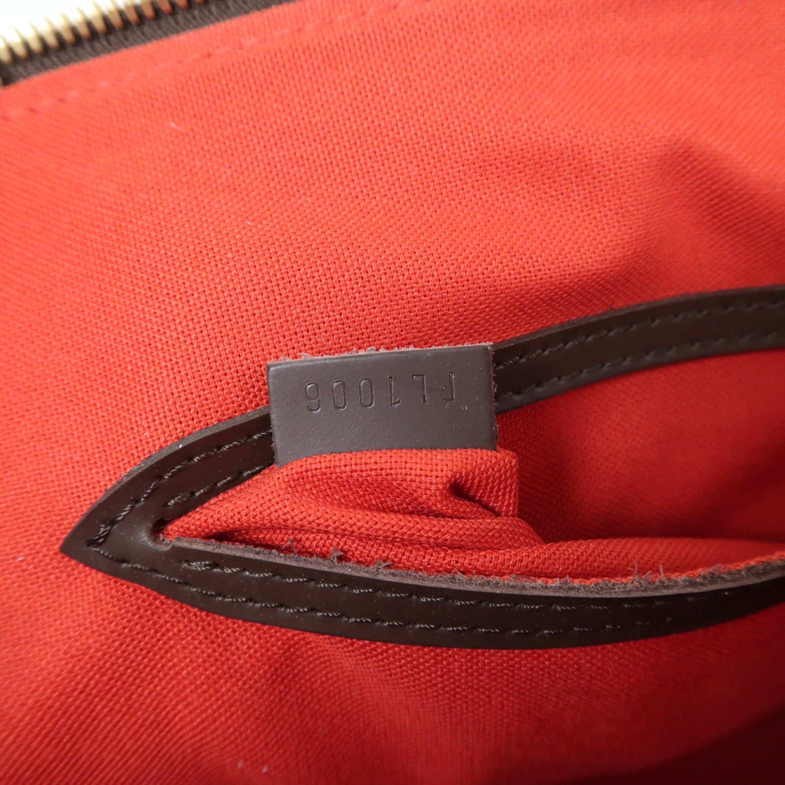 LOUIS VUITTON Damier Ebene Alma金扣手挽袋啡色