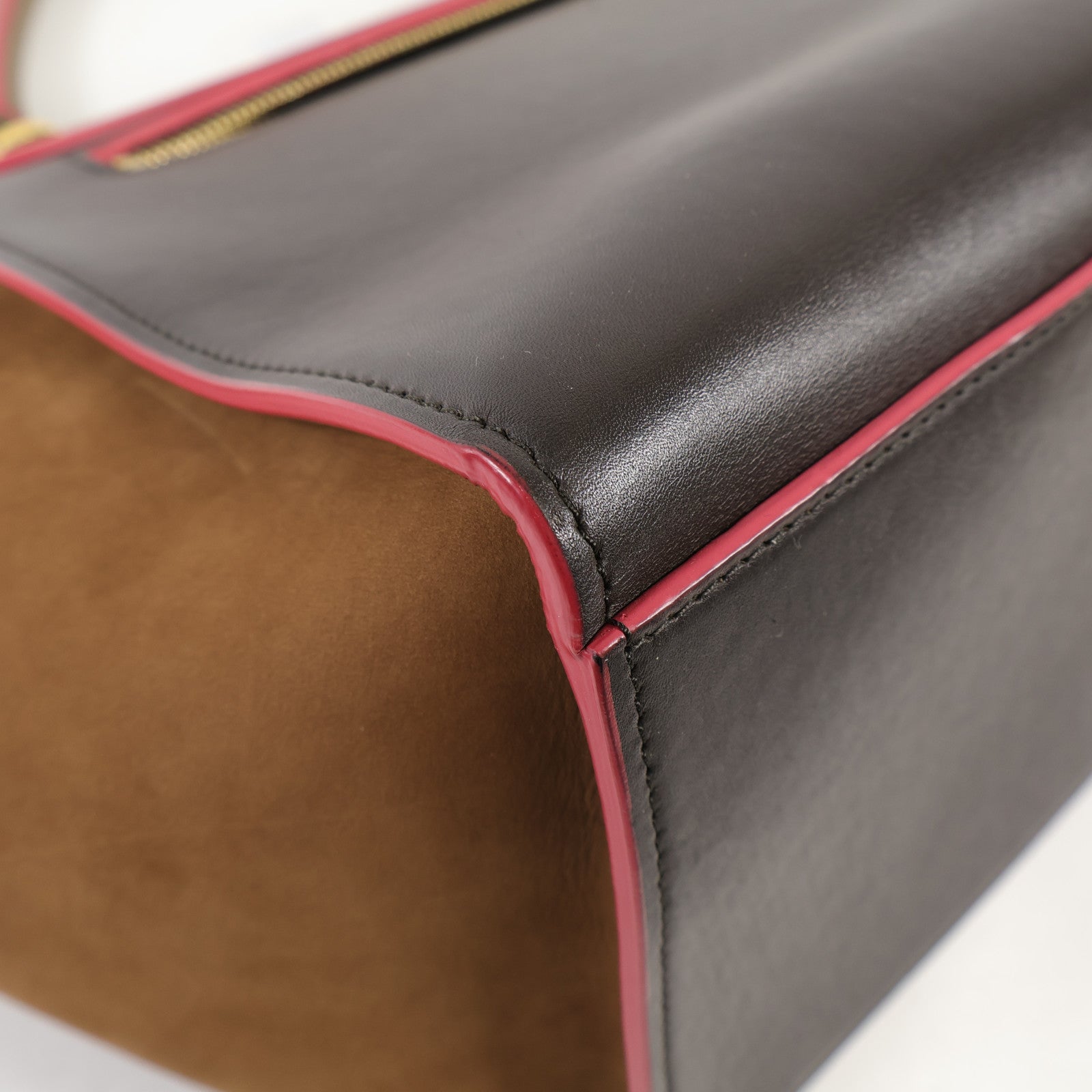 CELINE 牛皮皮革Trapeze金扣手挽肩背兩用袋