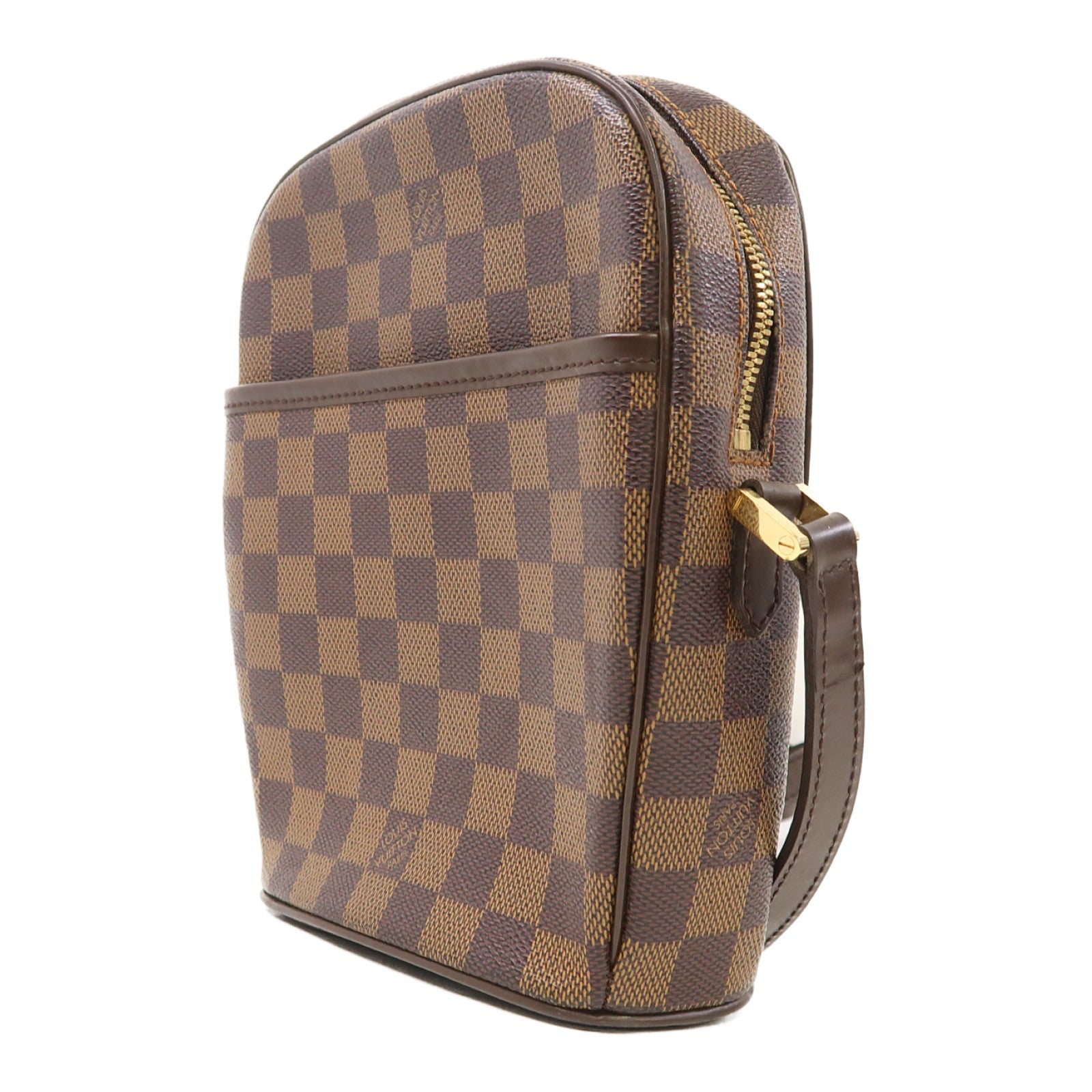 LOUIS VUITTON 【激減優惠】Damier Ipanema PM金扣肩背袋啡色
