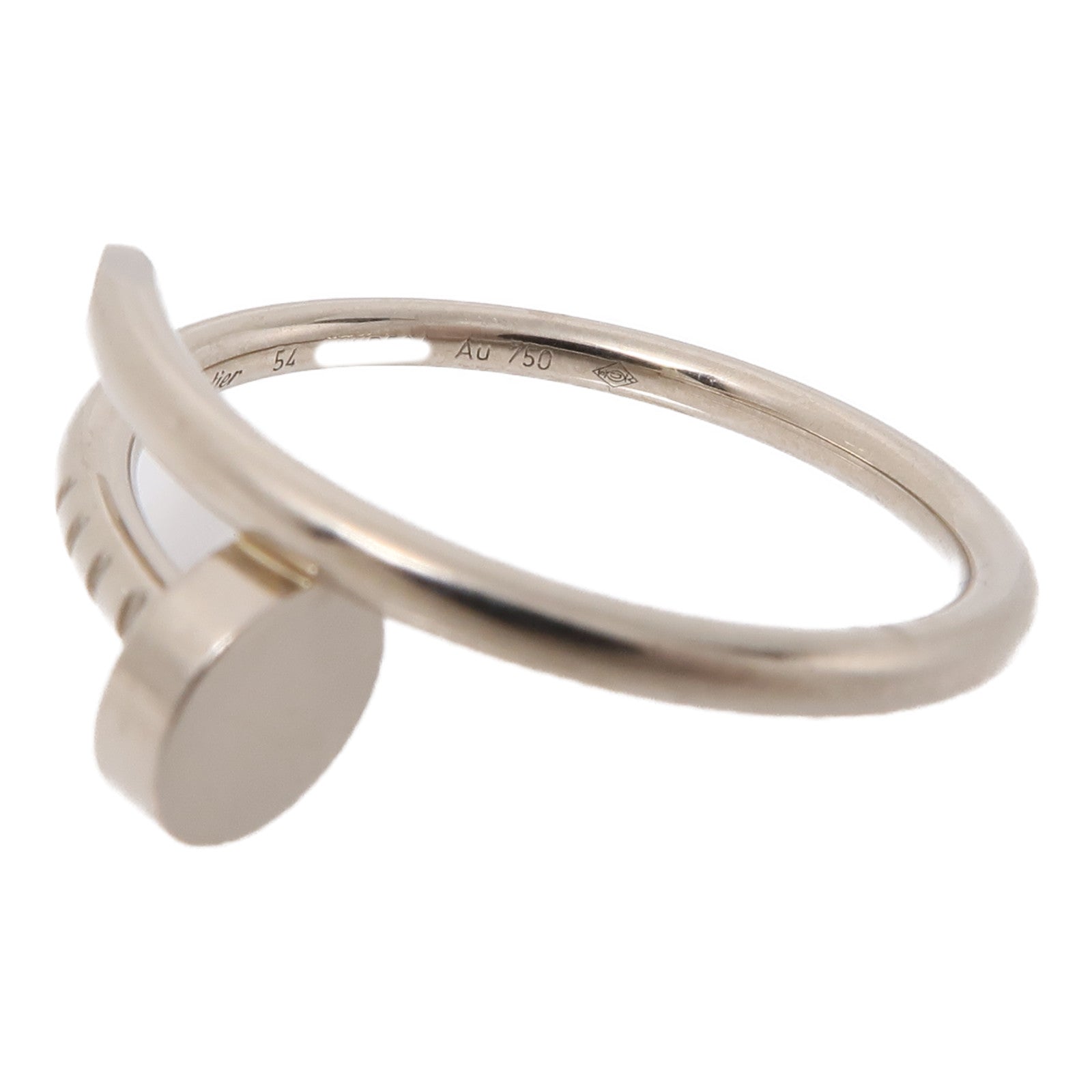 CARTIER 18K白金Juste Un Clou戒指US#7.5