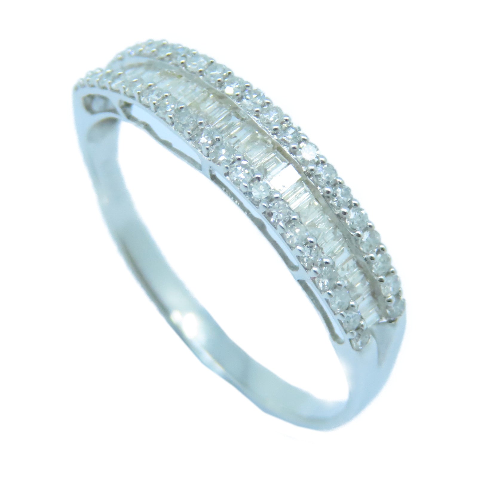 JEWELRY 【激減優惠】18K白金Diamond Ring鑽石戒指US#10