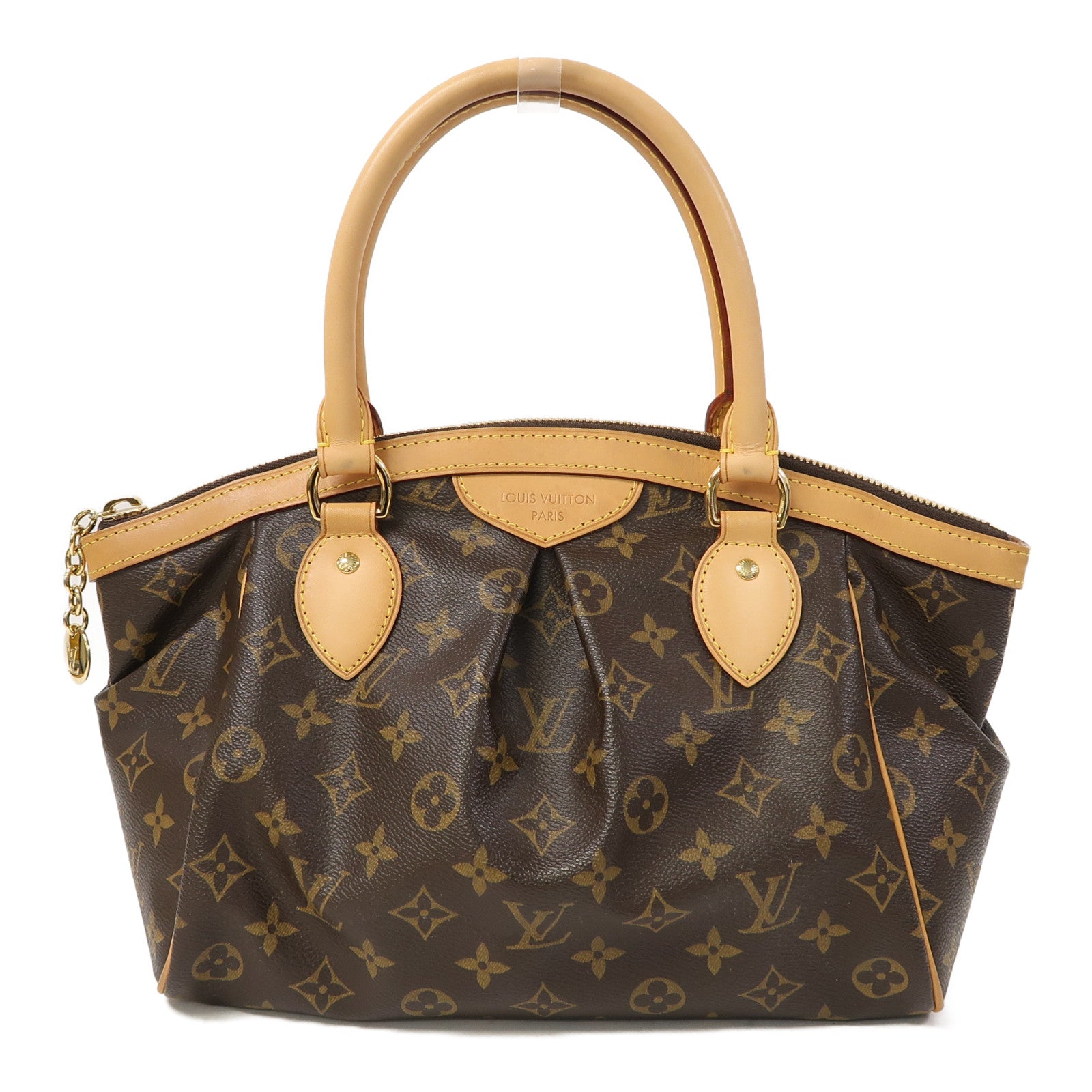 LOUIS VUITTON Monogram Tivoli PM金扣手挽袋啡色