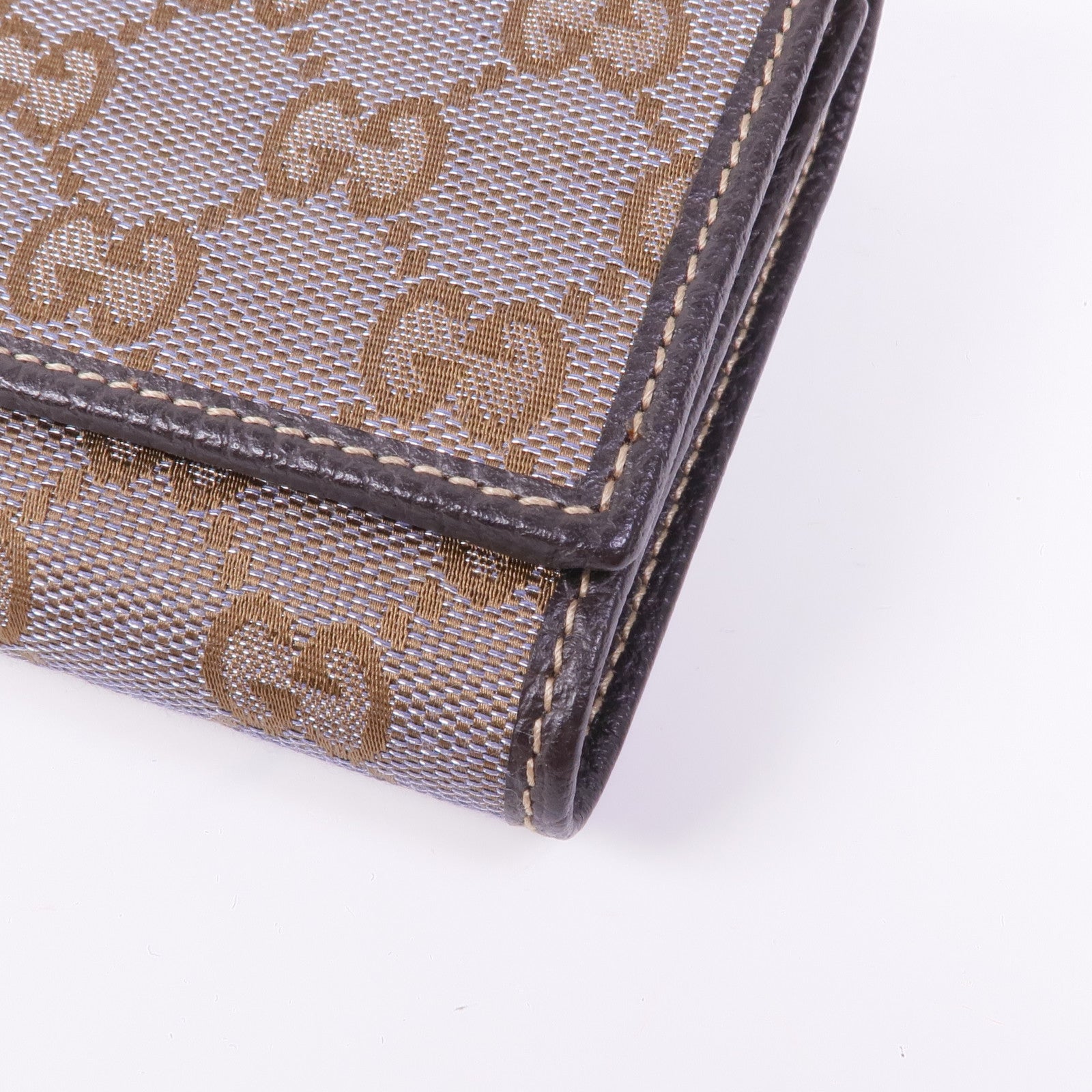 GUCCI 帆布Wallet金扣錢包