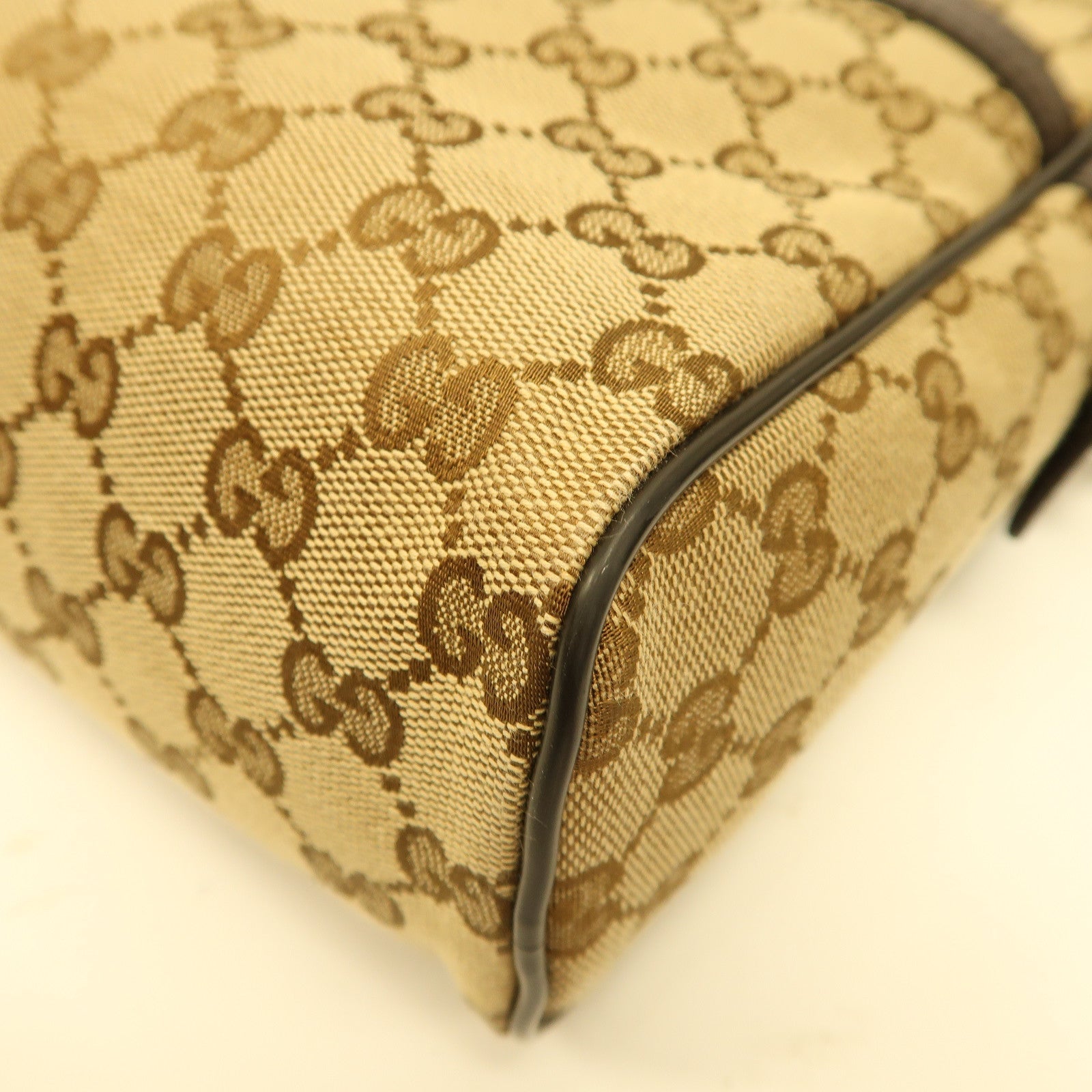 GUCCI 【激減優惠】帆布Shoulder Bag銀扣肩背袋啡色