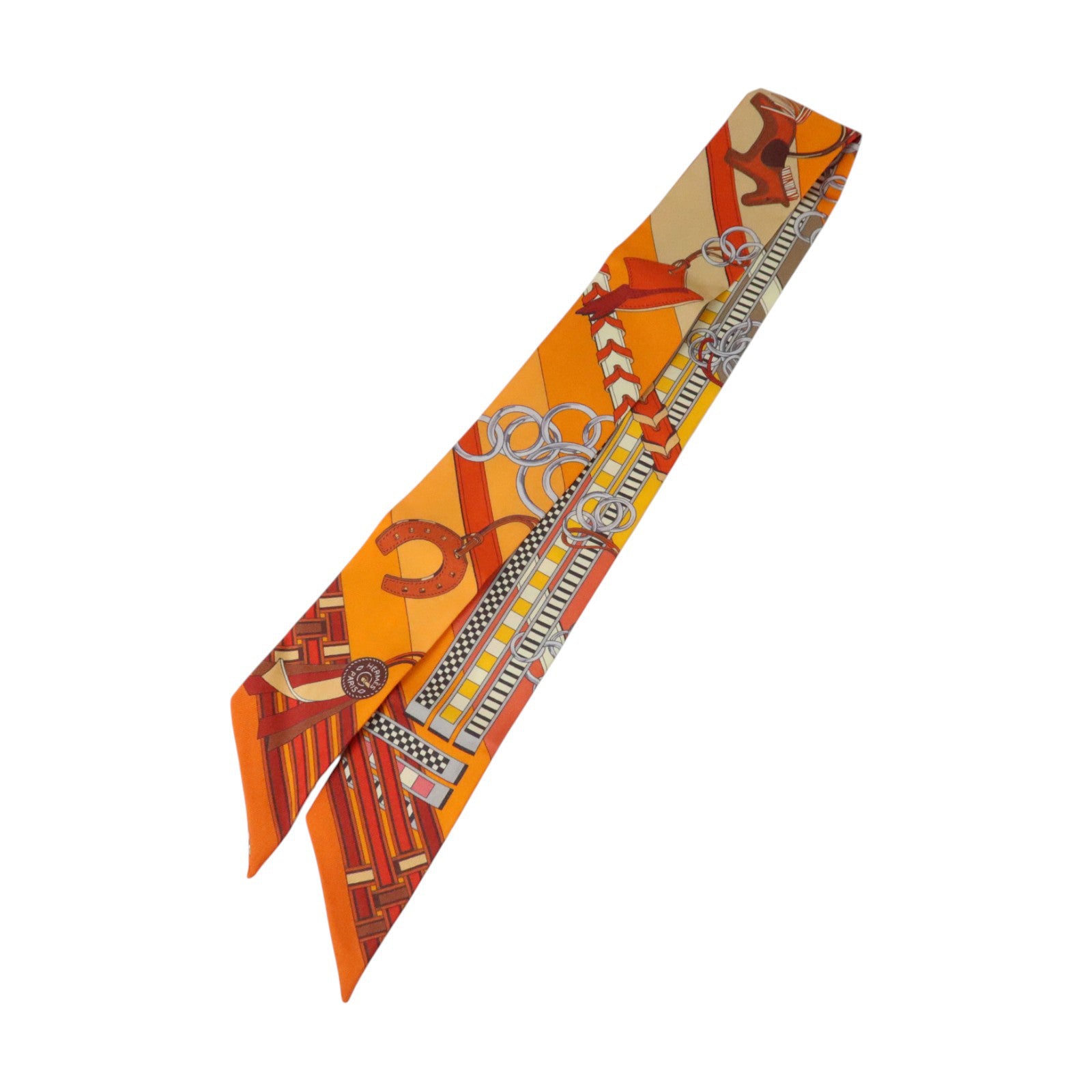 HERMES 絲質Twilly絲巾