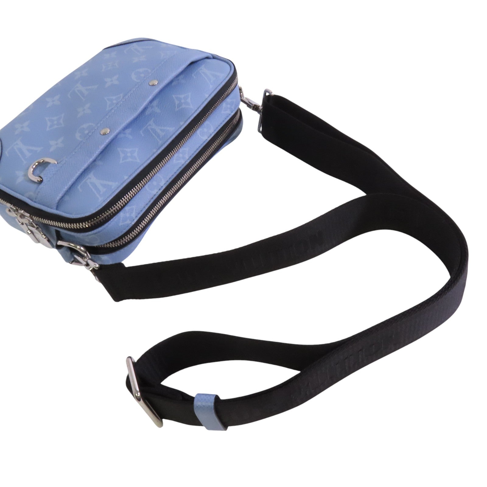 LOUIS VUITTON Monogram Aplha銀扣肩背袋