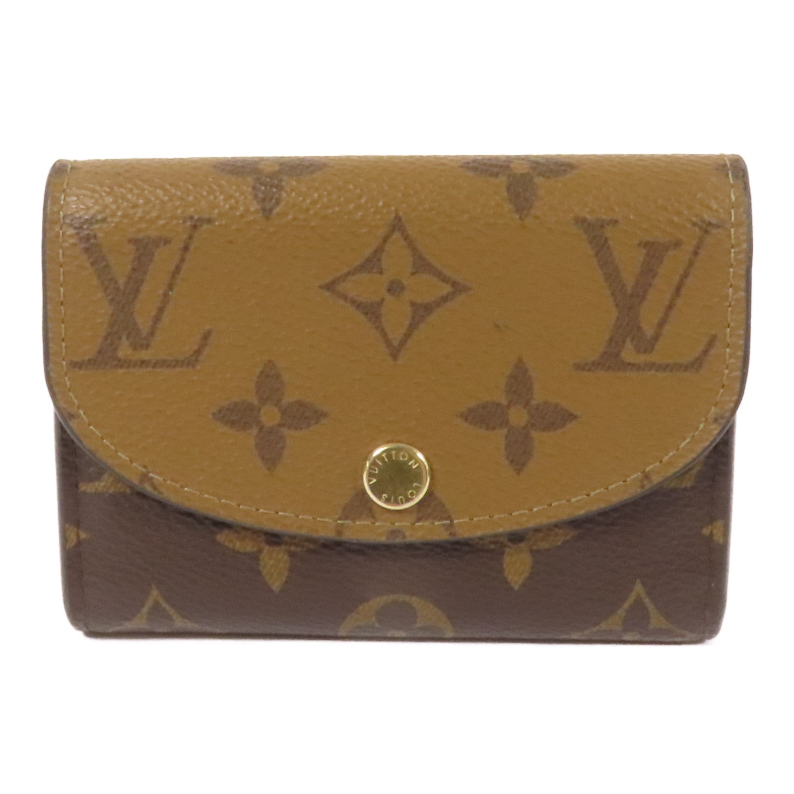 LOUIS VUITTON Monogram Reverse Cannes Rosalie Coin Purse金扣零錢包