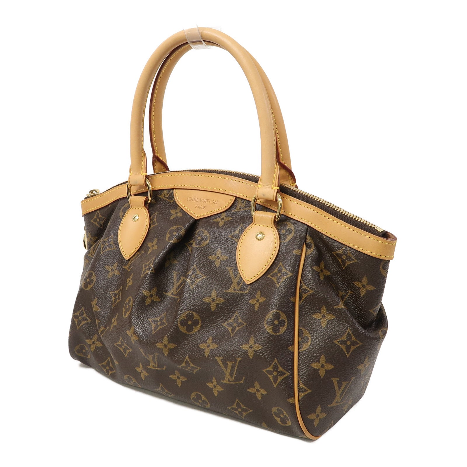 LOUIS VUITTON Monogram Tivoli PM金扣手挽袋啡色