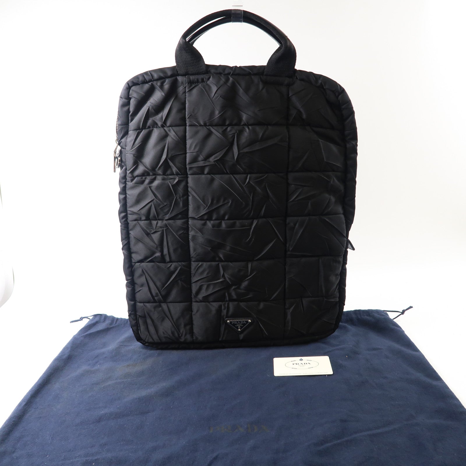 PRADA SHW Tote Bag Nylon VA 0718 Black