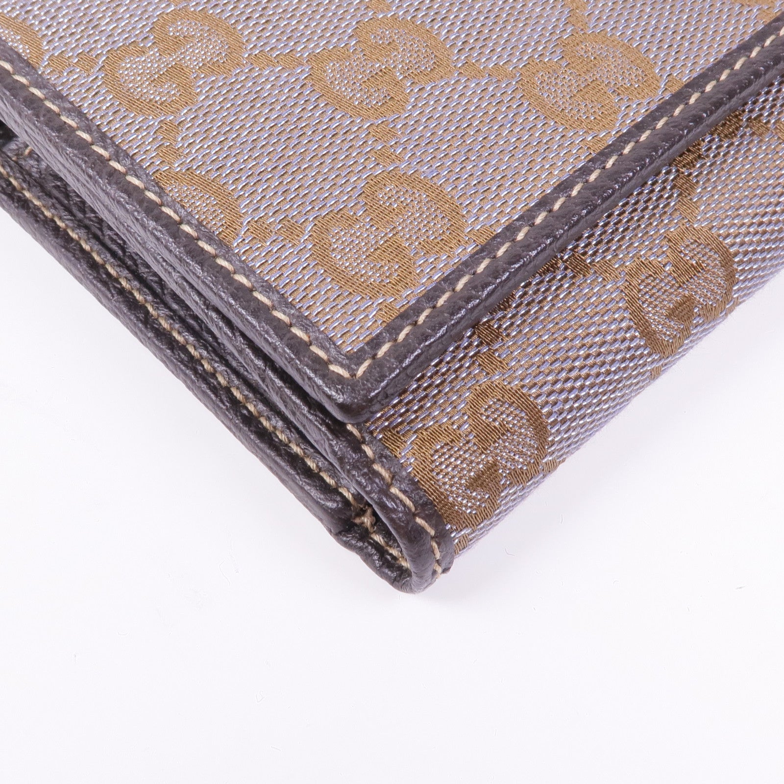 GUCCI 帆布Wallet金扣錢包