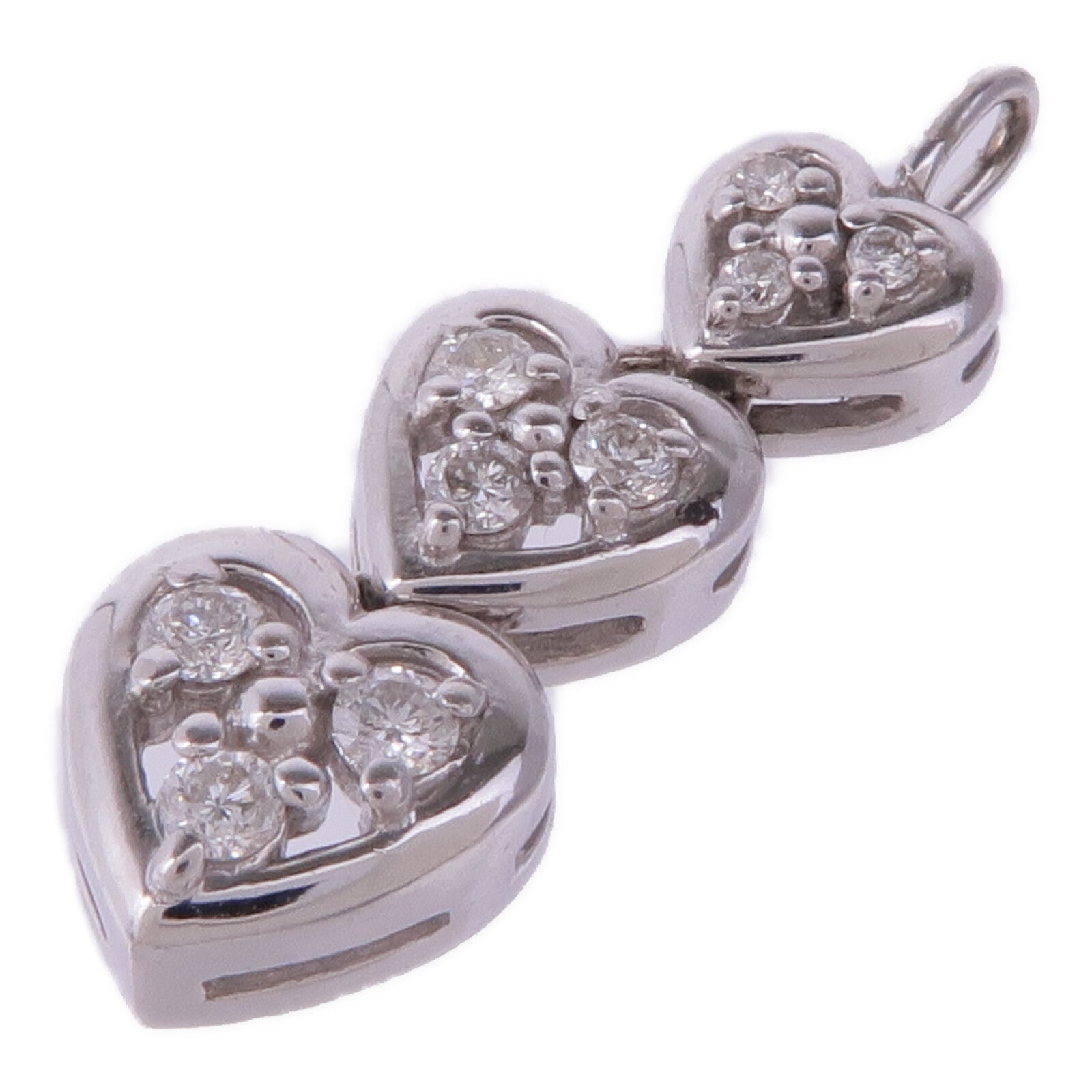 JEWELRY 18K白金Diamond Pendant Top鑽石吊墜