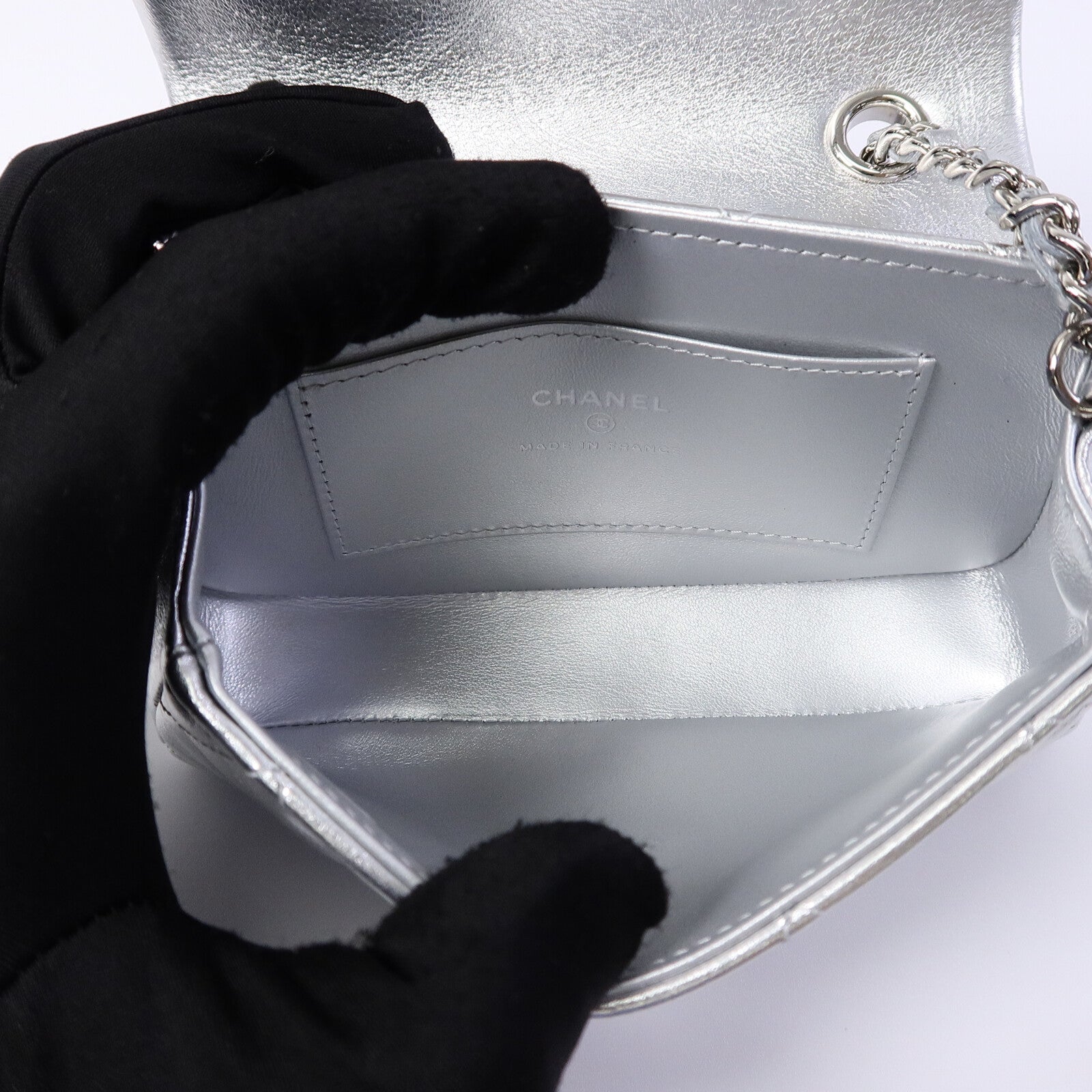 CHANEL 羊皮皮革Chain Shoulder Bag鏈帶肩背袋