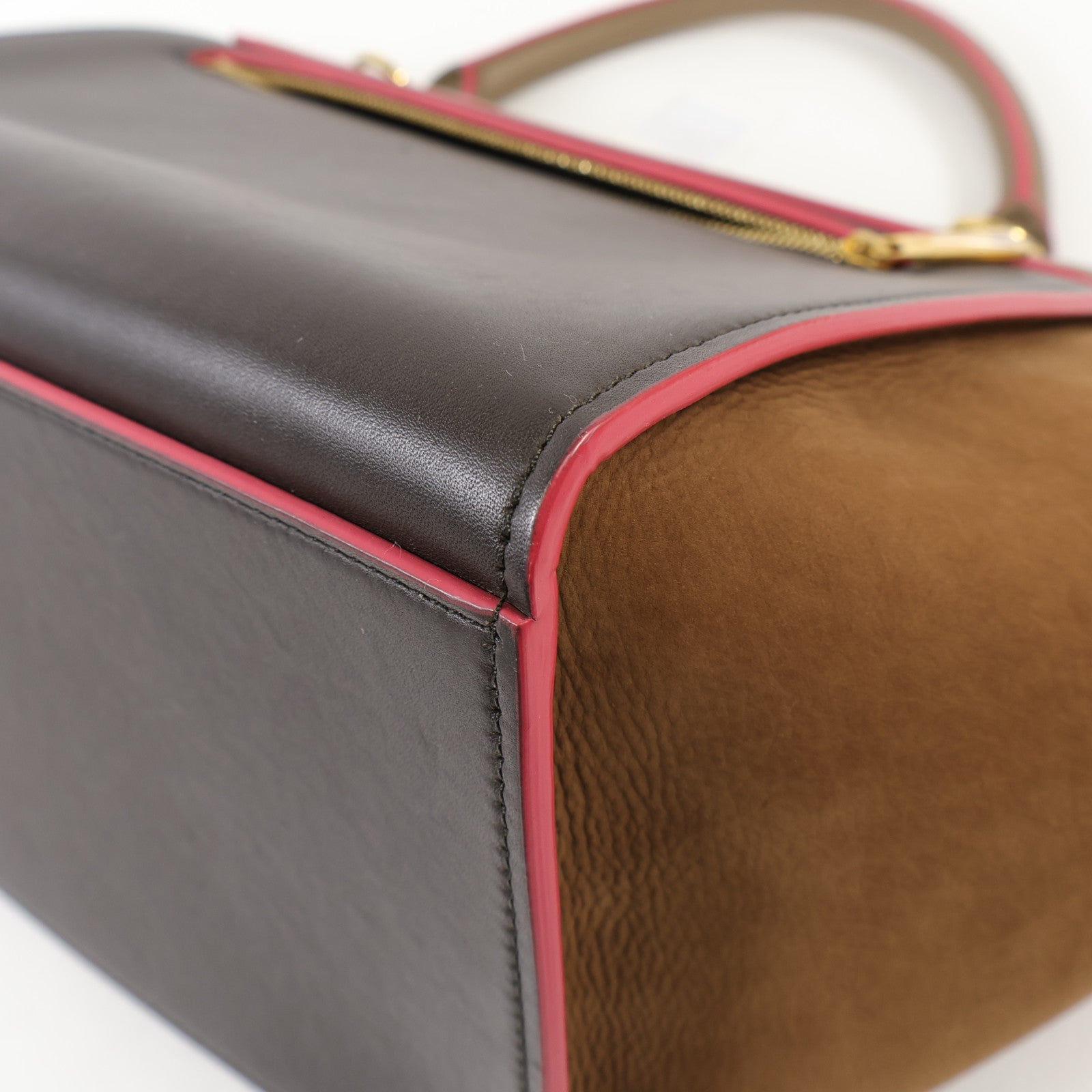 CELINE 牛皮皮革Trapeze金扣手挽肩背兩用袋