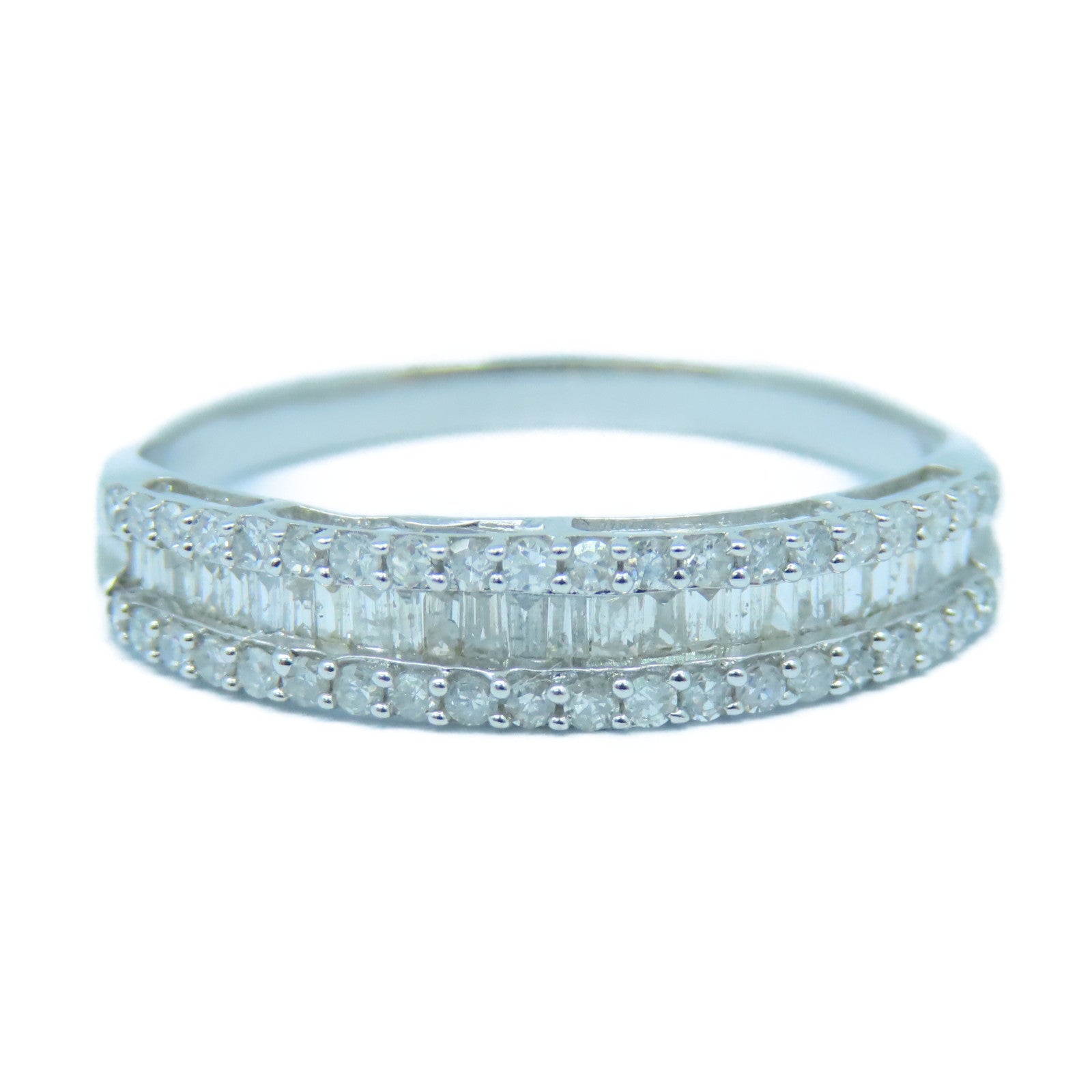 JEWELRY 【激減優惠】18K白金Diamond Ring鑽石戒指US#10