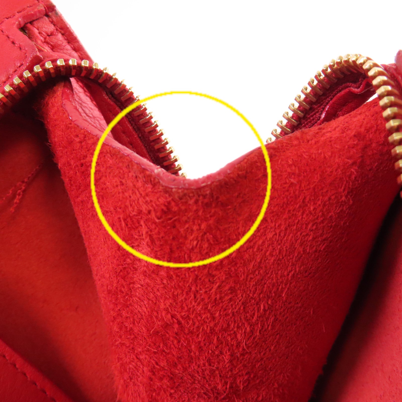 YVES SAINT LAURENT 【激減優惠】牛皮皮革2Way Shoulder Bag金扣手挽肩背兩用袋紅色