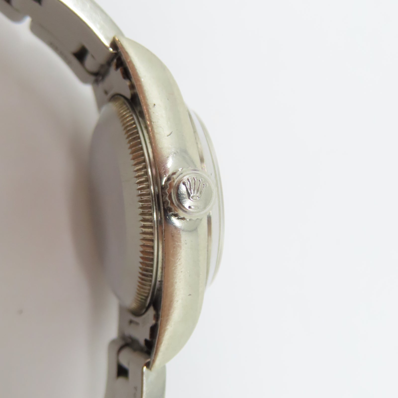 ROLEX Oyster Perpetual不鏽鋼手錶自動機芯白色