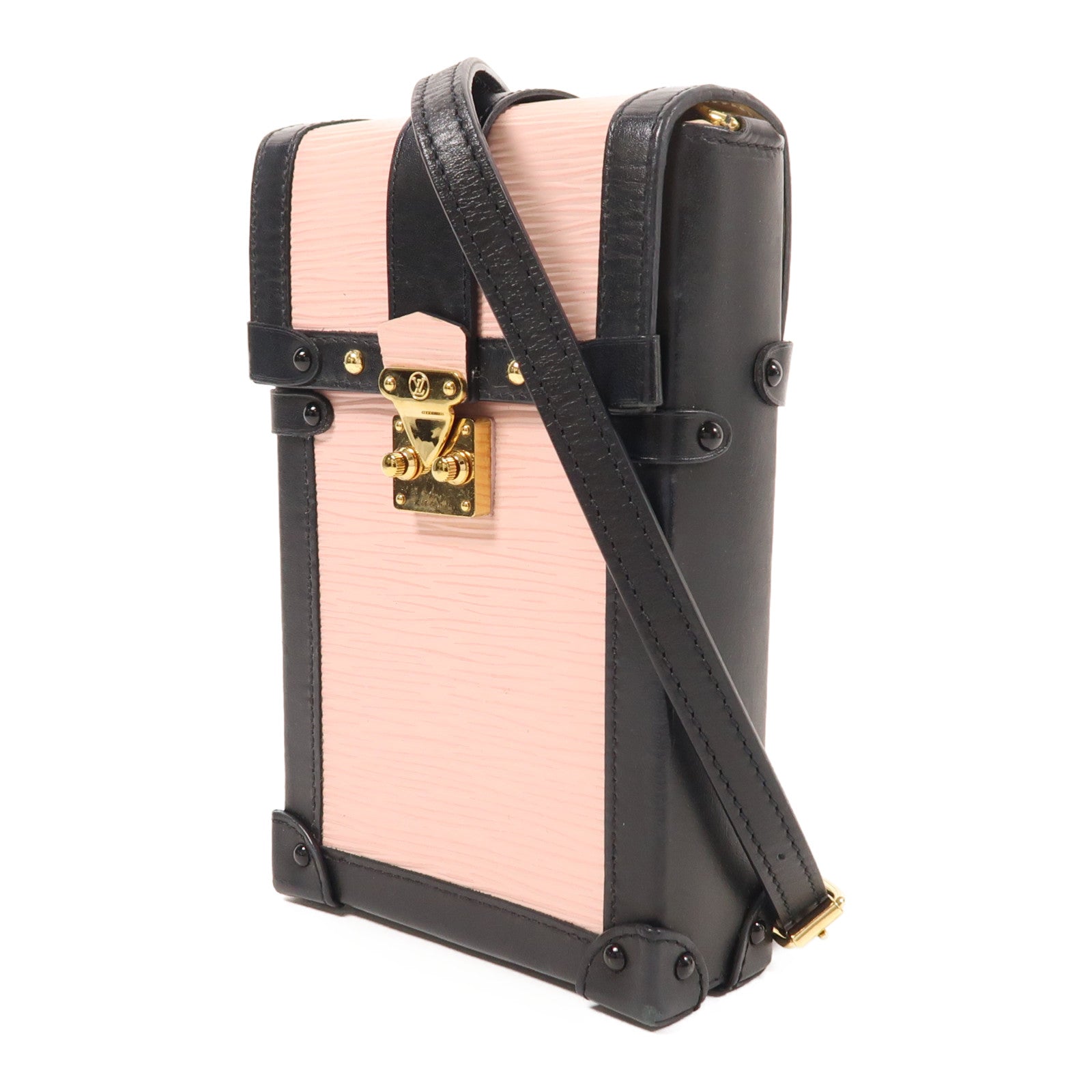 LOUIS VUITTON LV GHW Pochette Trunk Shoulder Bag M67872 Epi Leather Pink