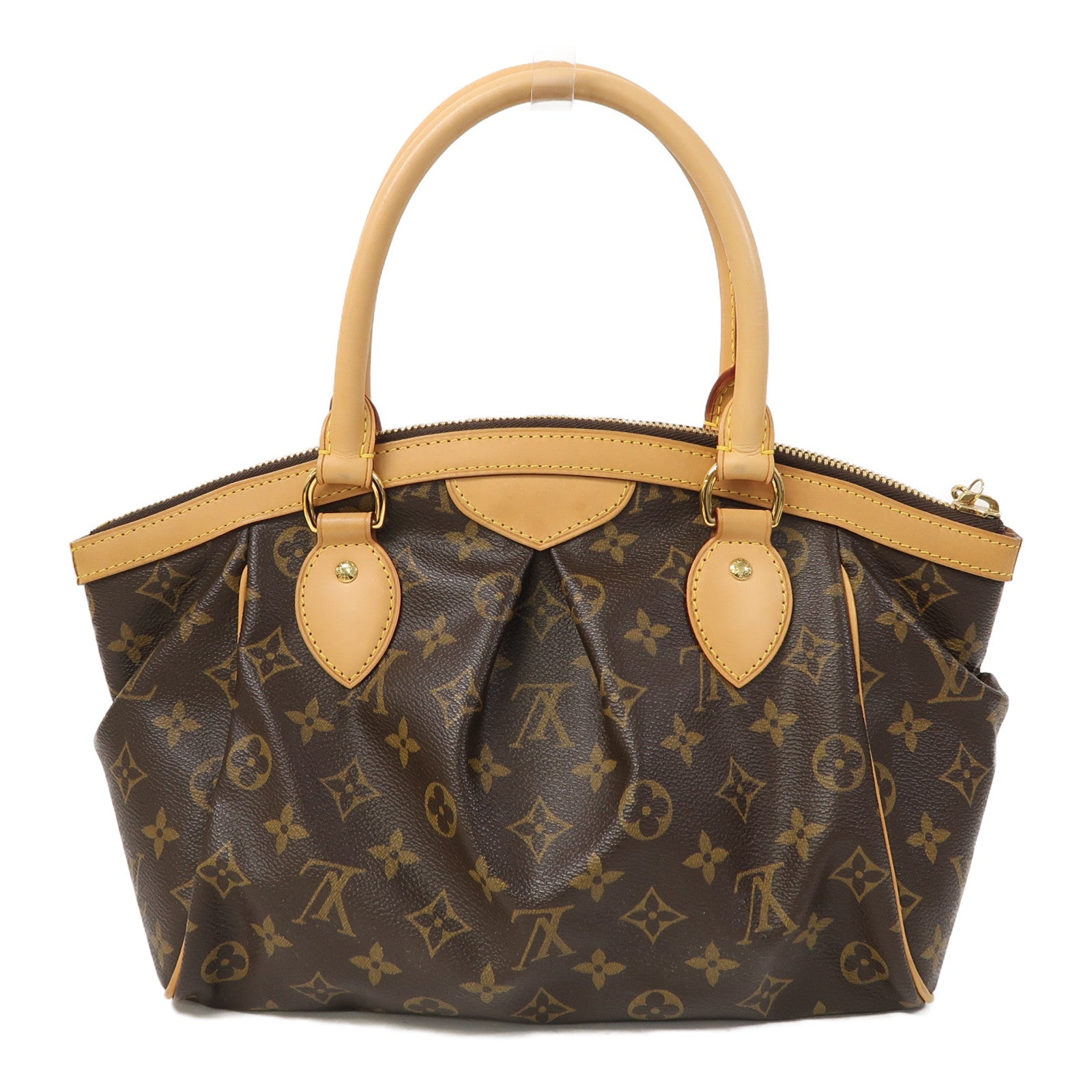 LOUIS VUITTON Monogram Tivoli PM金扣手挽袋啡色