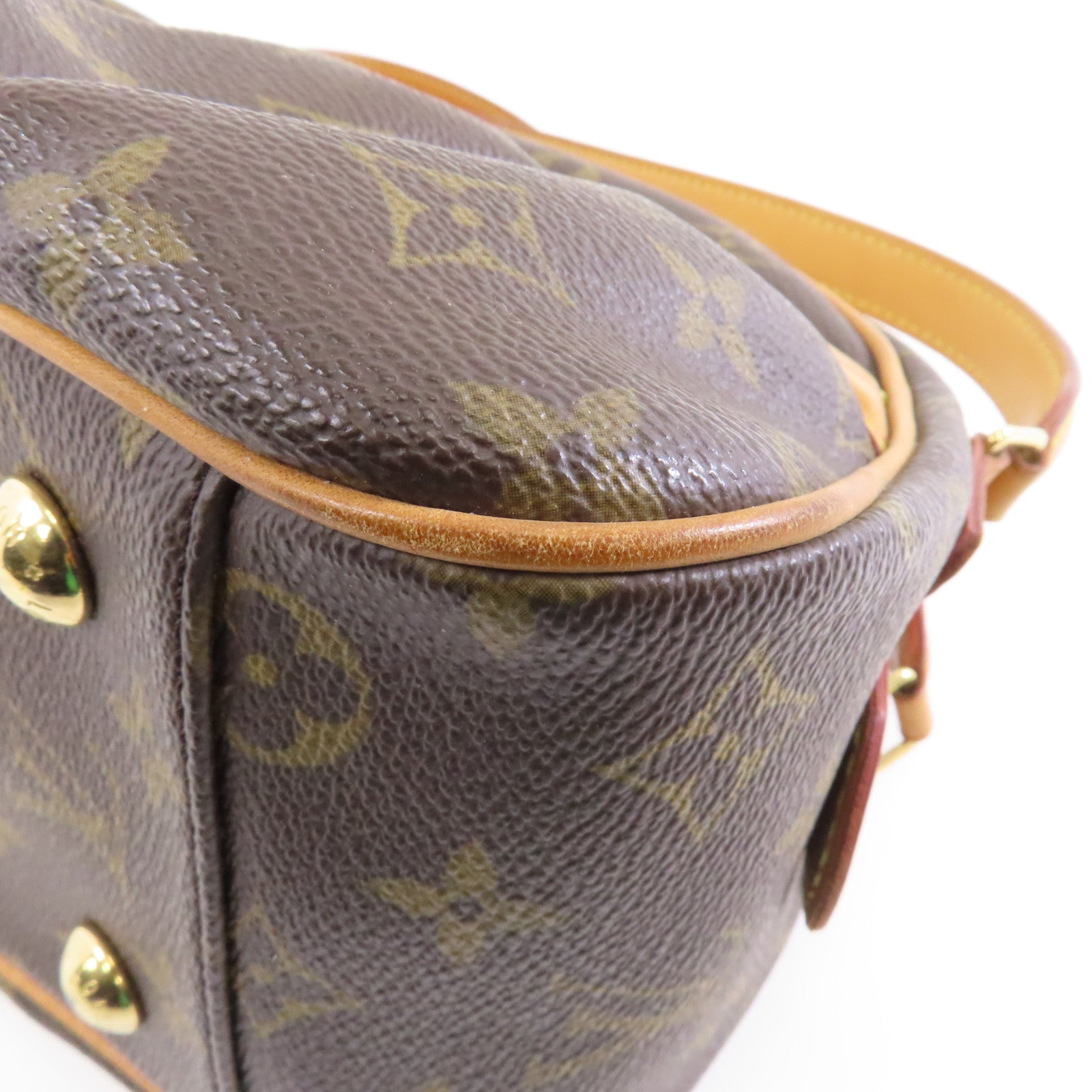LOUIS VUITTON Monogram Klara金扣肩背袋啡色