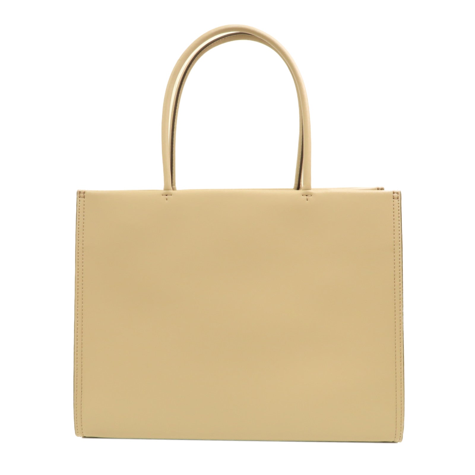 Tory Burch 牛皮皮革Shoulder Bag金扣手挽肩背兩用袋奶茶色