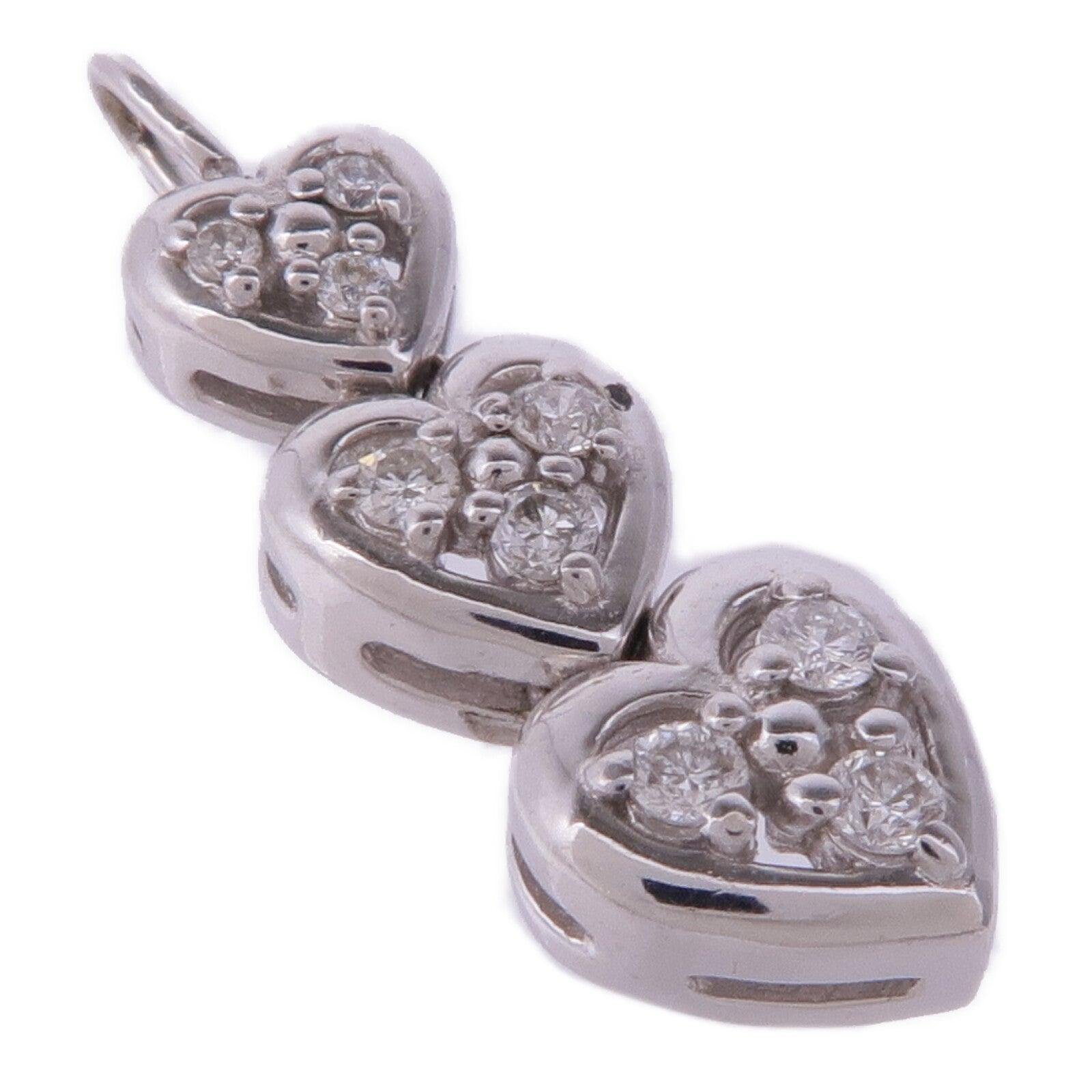 JEWELRY 18K白金Diamond Pendant Top鑽石吊墜