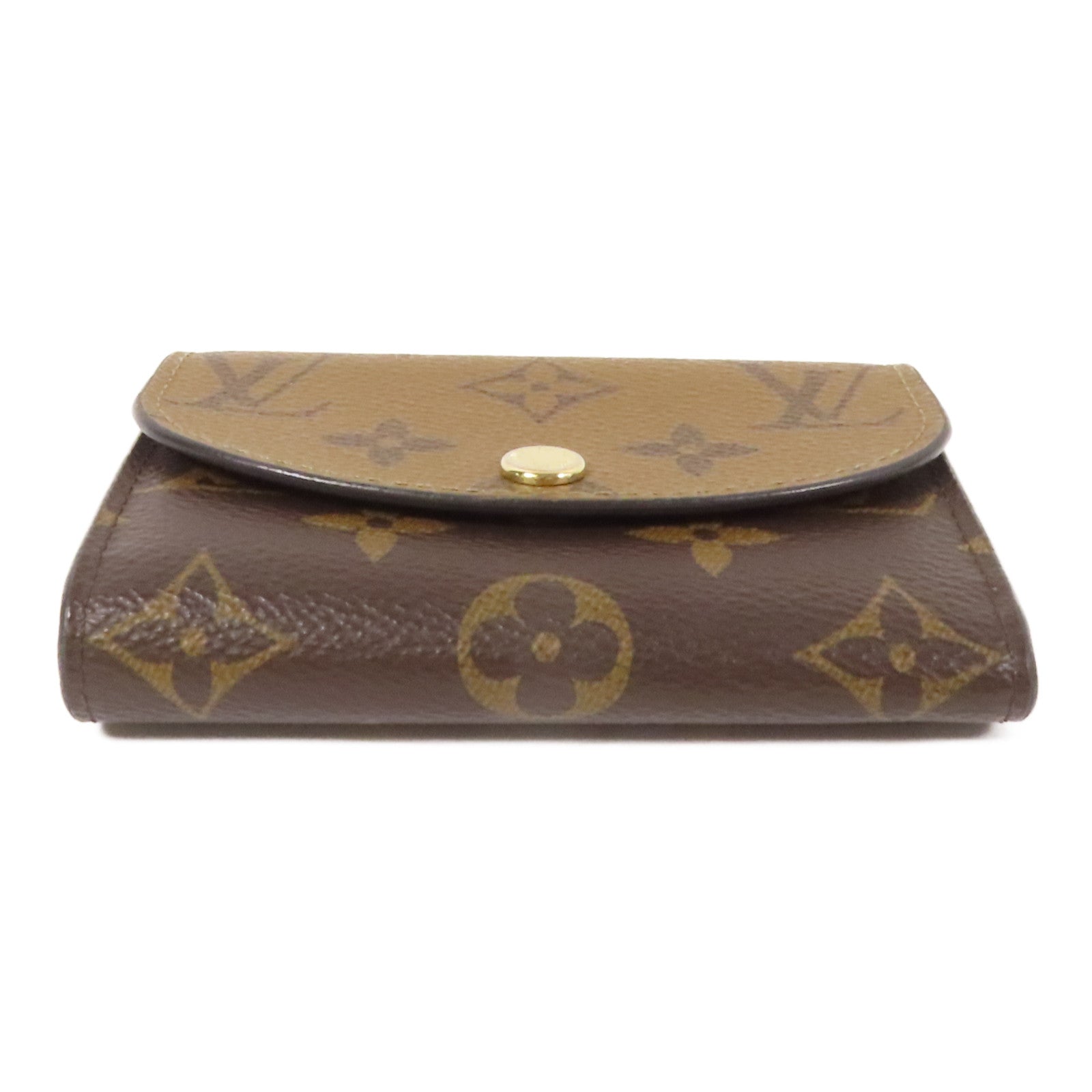 LOUIS VUITTON Monogram Reverse Cannes Rosalie Coin Purse金扣零錢包