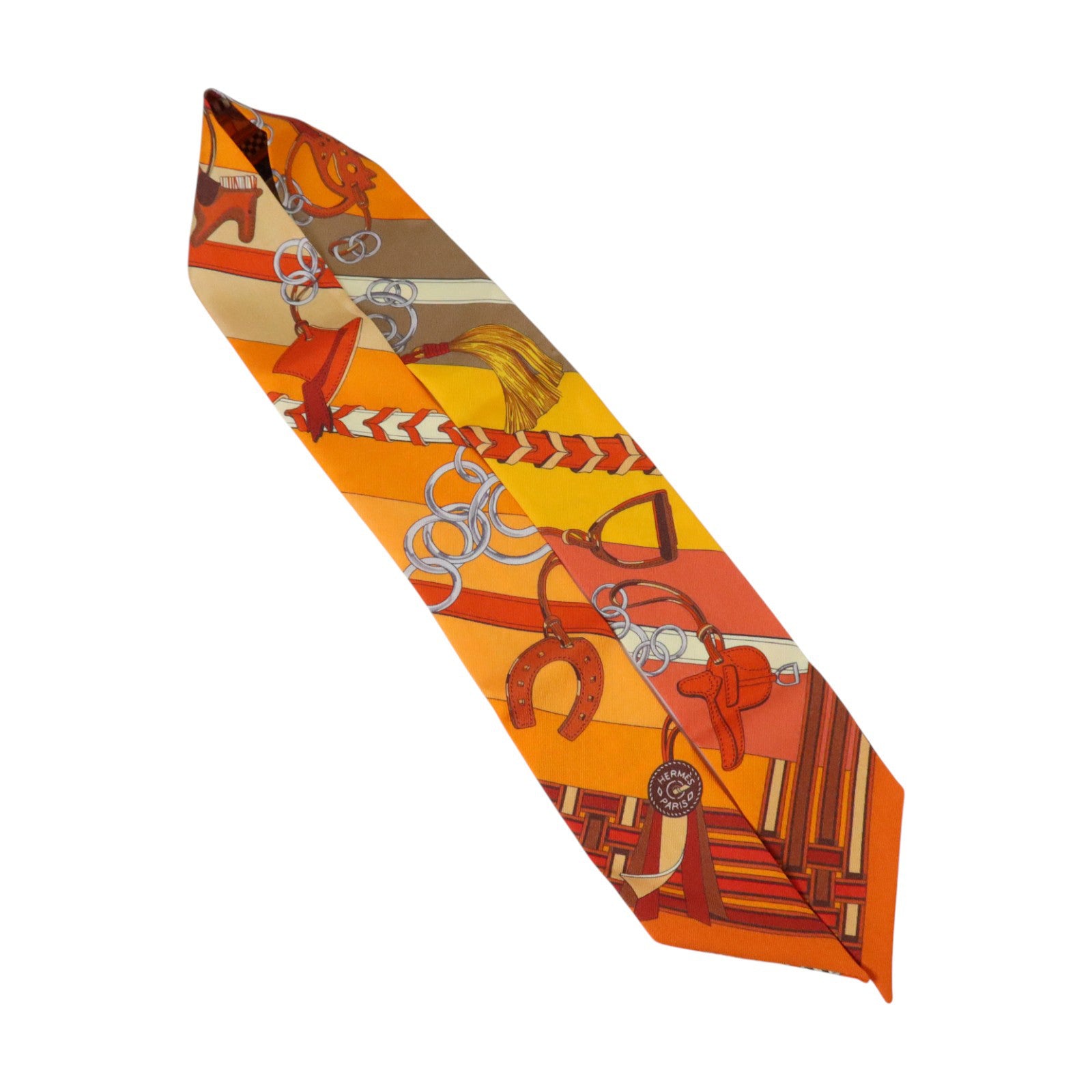 HERMES 絲質Twilly絲巾