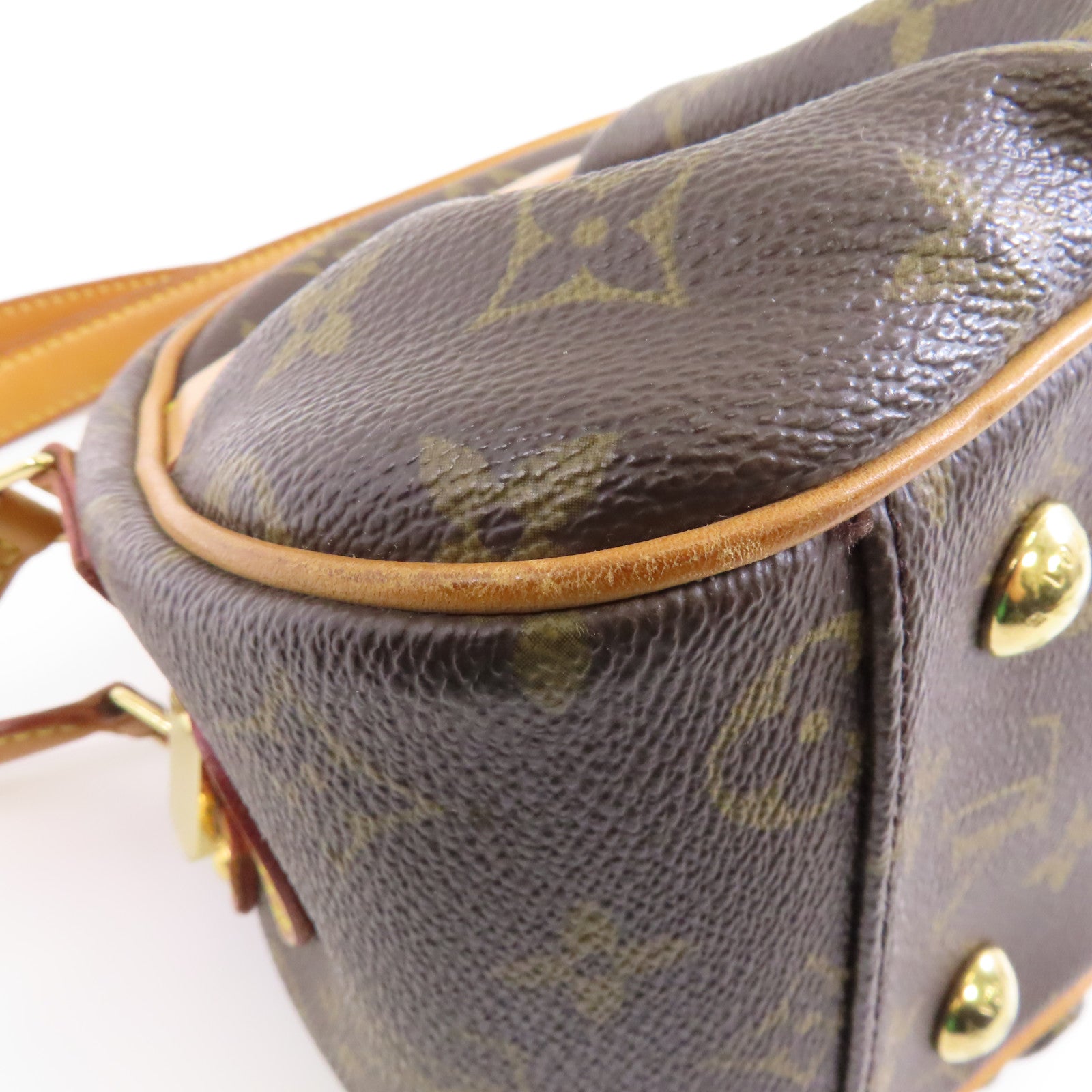 LOUIS VUITTON Monogram Klara金扣肩背袋啡色