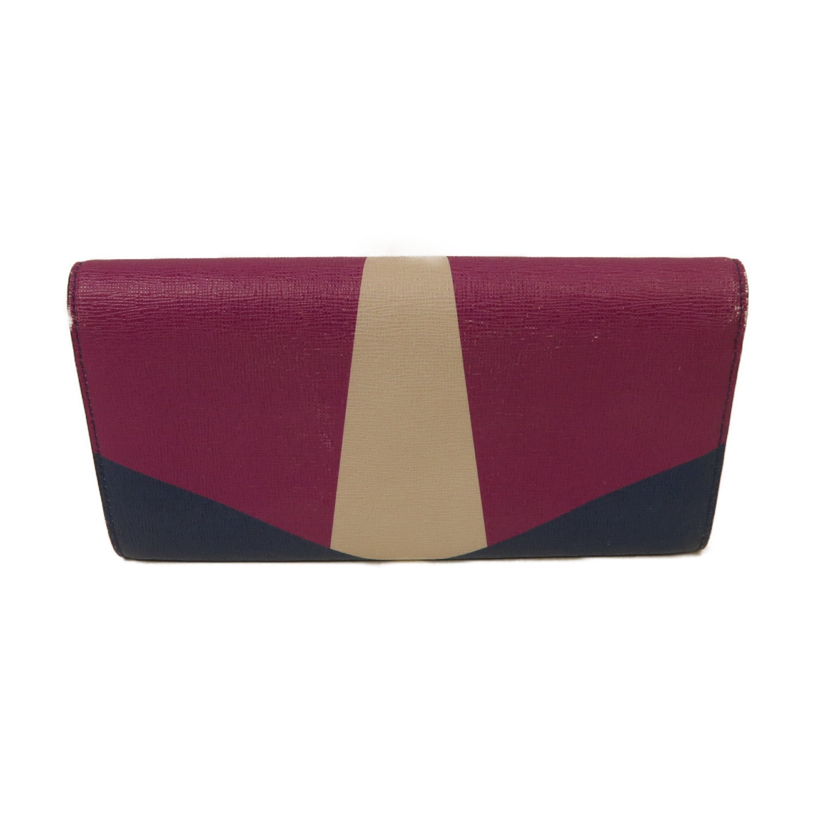 FENDI 【激減優惠】塗層帆布Long Wallet金扣長錢包藍色/粉紅色/紫色