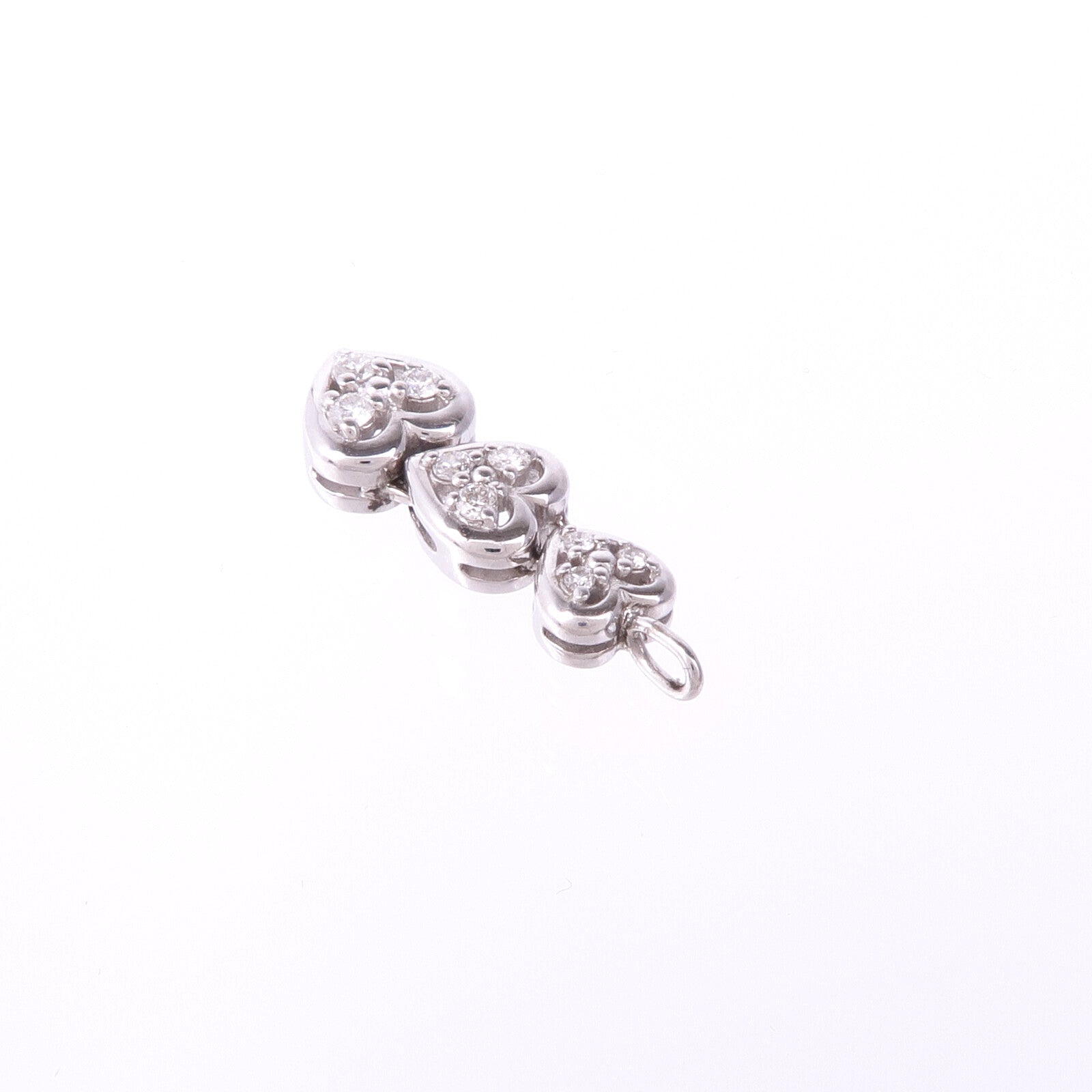 JEWELRY 18K白金Diamond Pendant Top鑽石吊墜