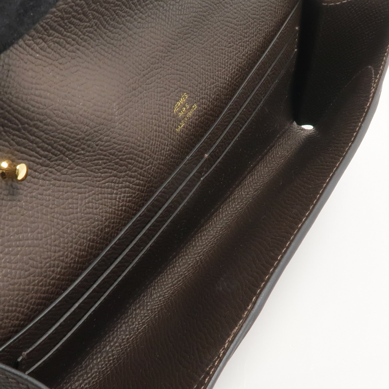 HERMES Epsom皮革Maillon To Go金扣肩背袋Ebene