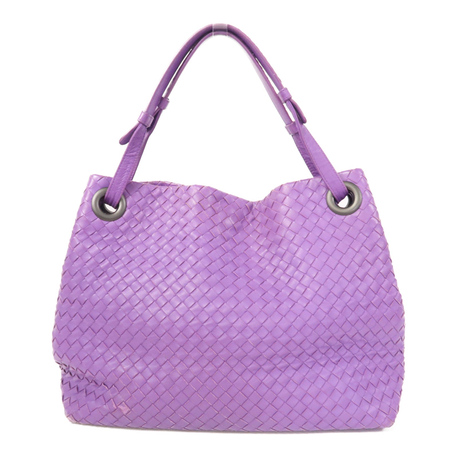 BOTTEGA VENETA 織紋皮革Shoulder Bag肩背袋紫色