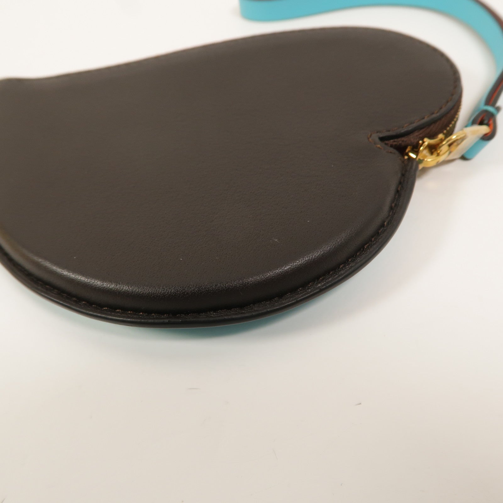 Delvaux 牛皮皮革Heart Charm Pouch零錢包