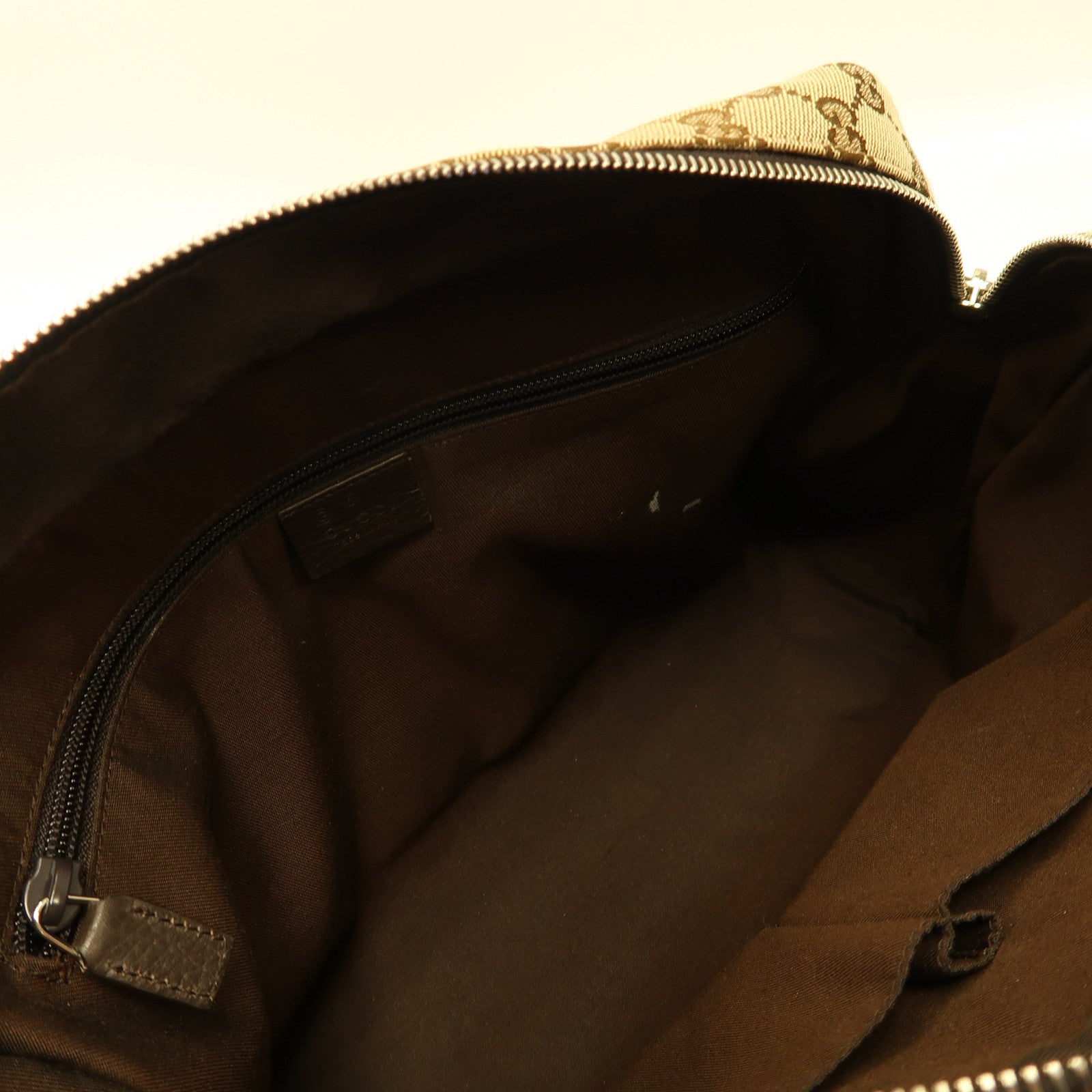 GUCCI 【激減優惠】帆布Shoulder Bag銀扣肩背袋啡色