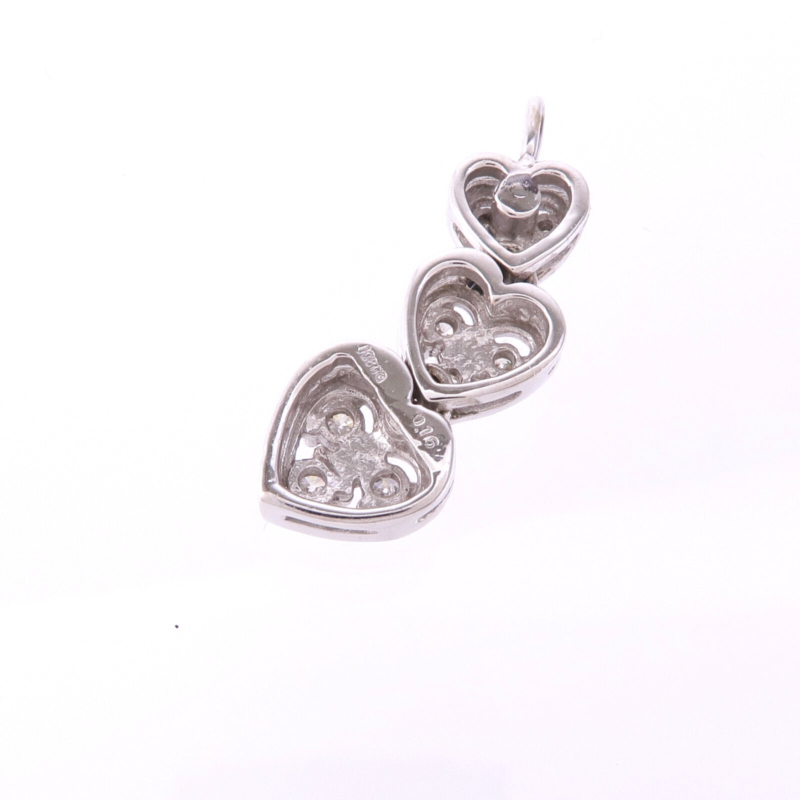 JEWELRY 18K白金Diamond Pendant Top鑽石吊墜