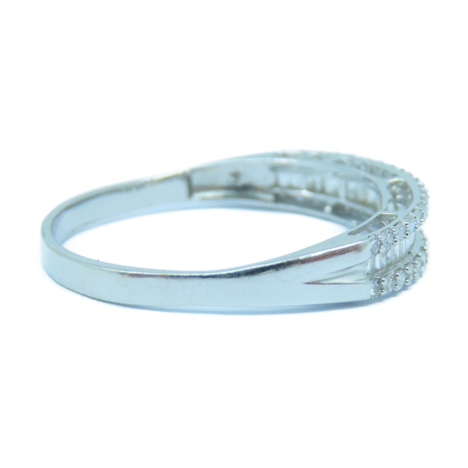 JEWELRY 【激減優惠】18K白金Diamond Ring鑽石戒指US#10