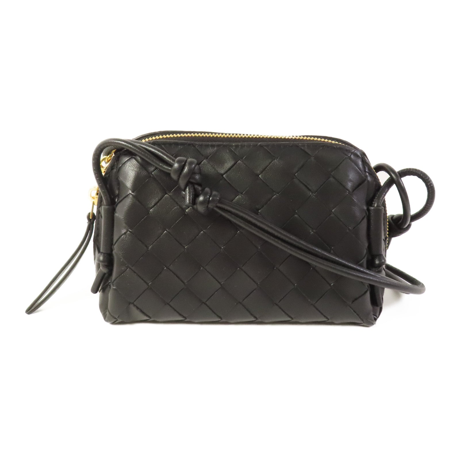 BOTTEGA VENETA 牛皮皮革Concert Pouch金扣肩背袋