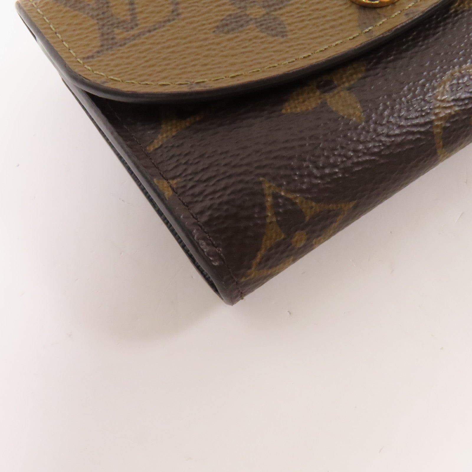 LOUIS VUITTON Monogram Reverse Cannes Rosalie Coin Purse金扣零錢包