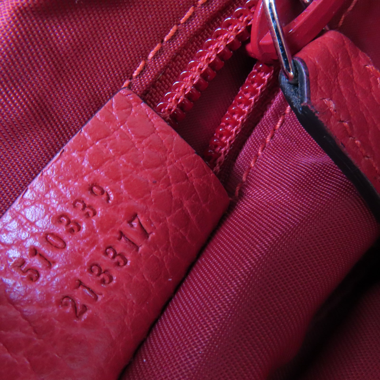 GUCCI 尼龍Shoulder Bag銀扣肩背袋紅色