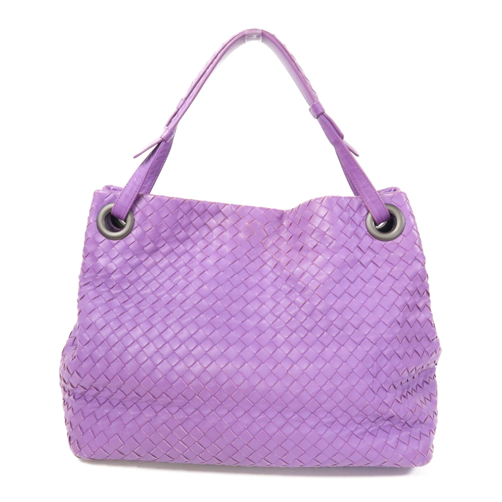 BOTTEGA VENETA 織紋皮革Shoulder Bag肩背袋紫色