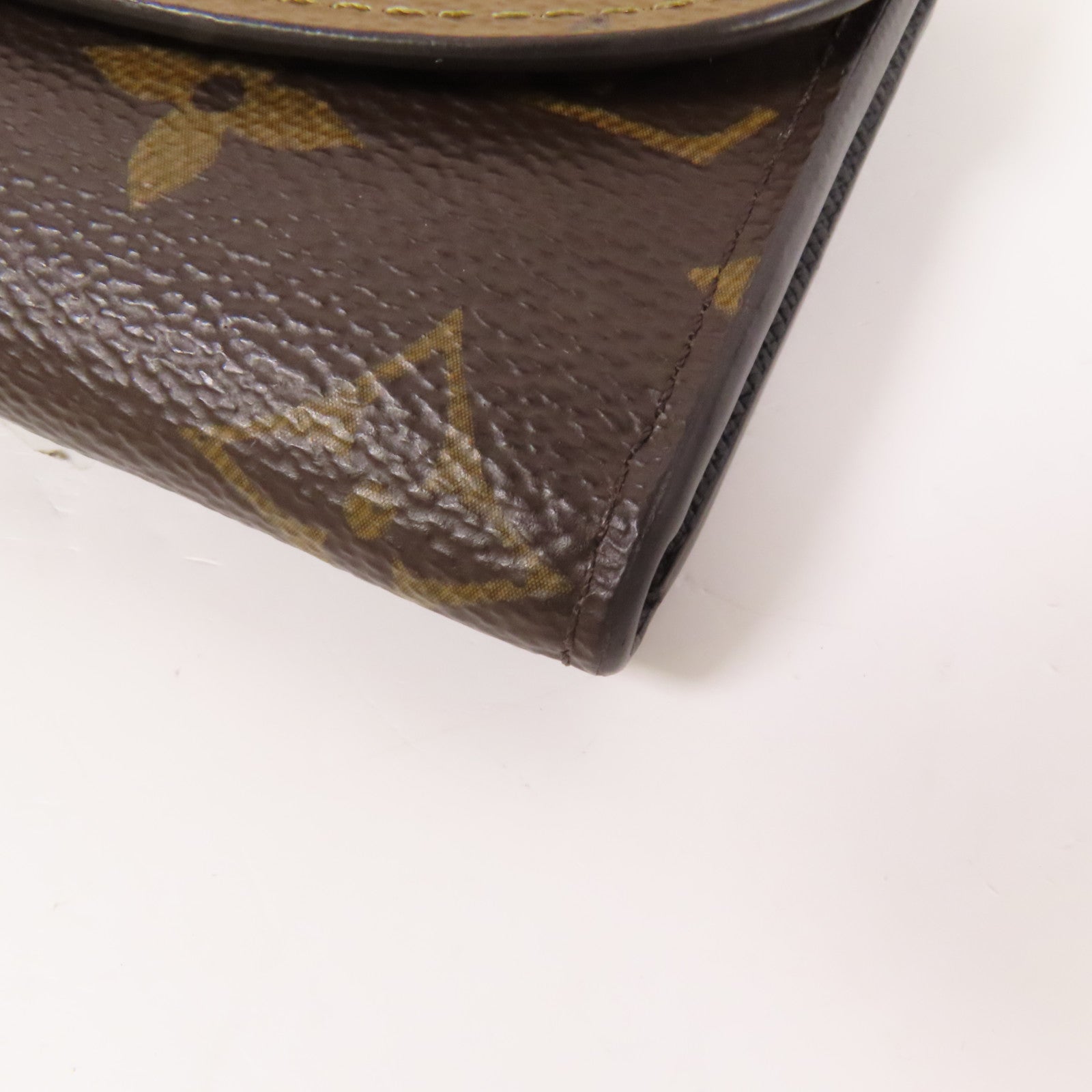 LOUIS VUITTON Monogram Reverse Cannes Rosalie Coin Purse金扣零錢包
